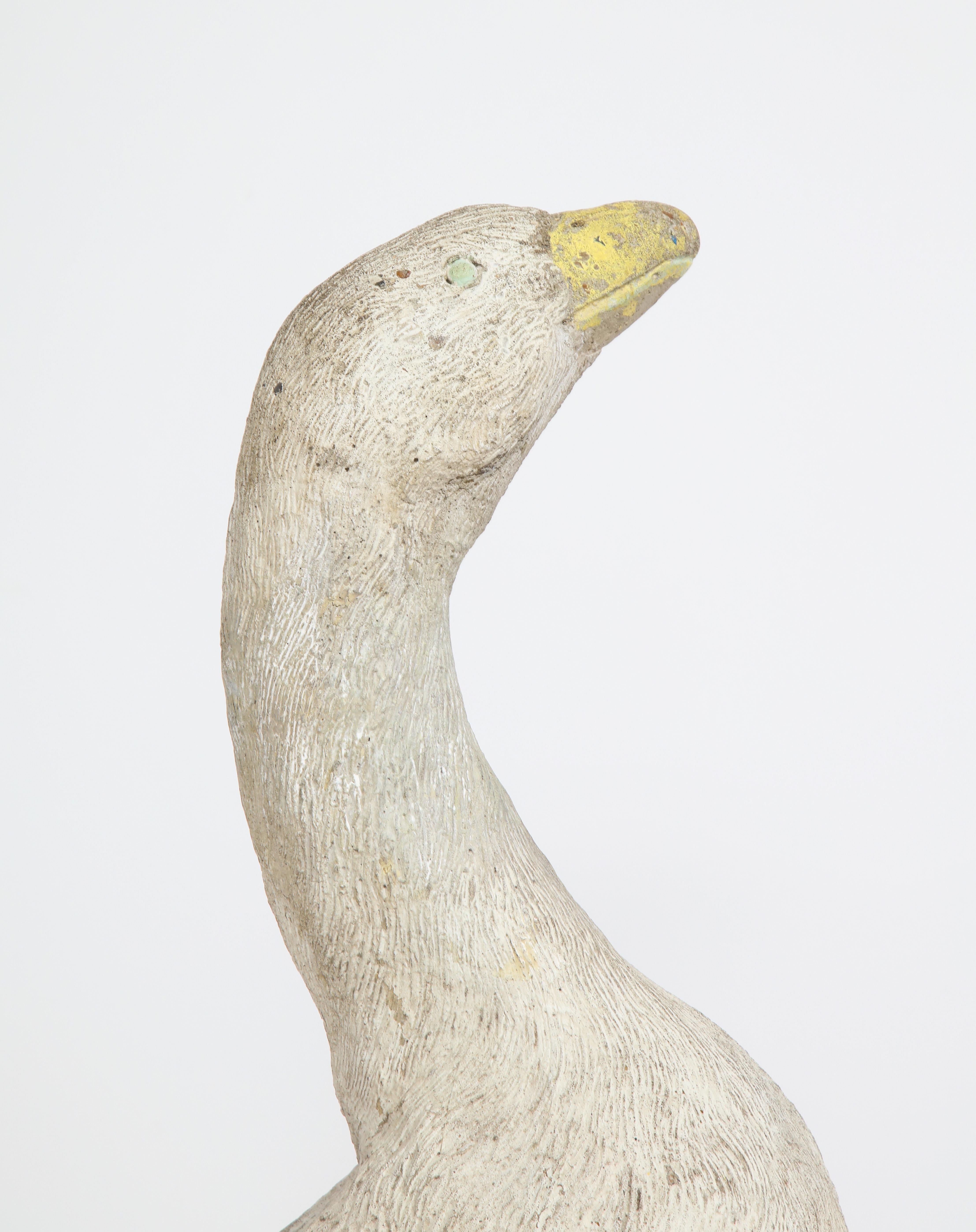 Handsome Cement Goose For Sale at 1stDibs cement goose for sale