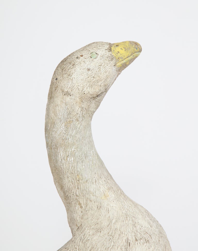 Handsome Cement Goose For Sale at 1stDibs
