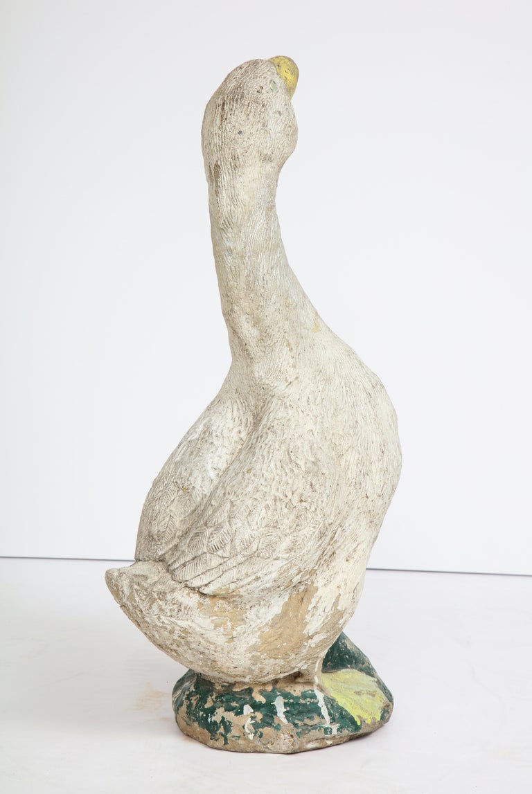 Handsome Cement Goose For Sale at 1stDibs