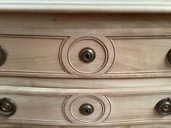 Handsome Cerused Cherry French Provincial Chest of Drawers