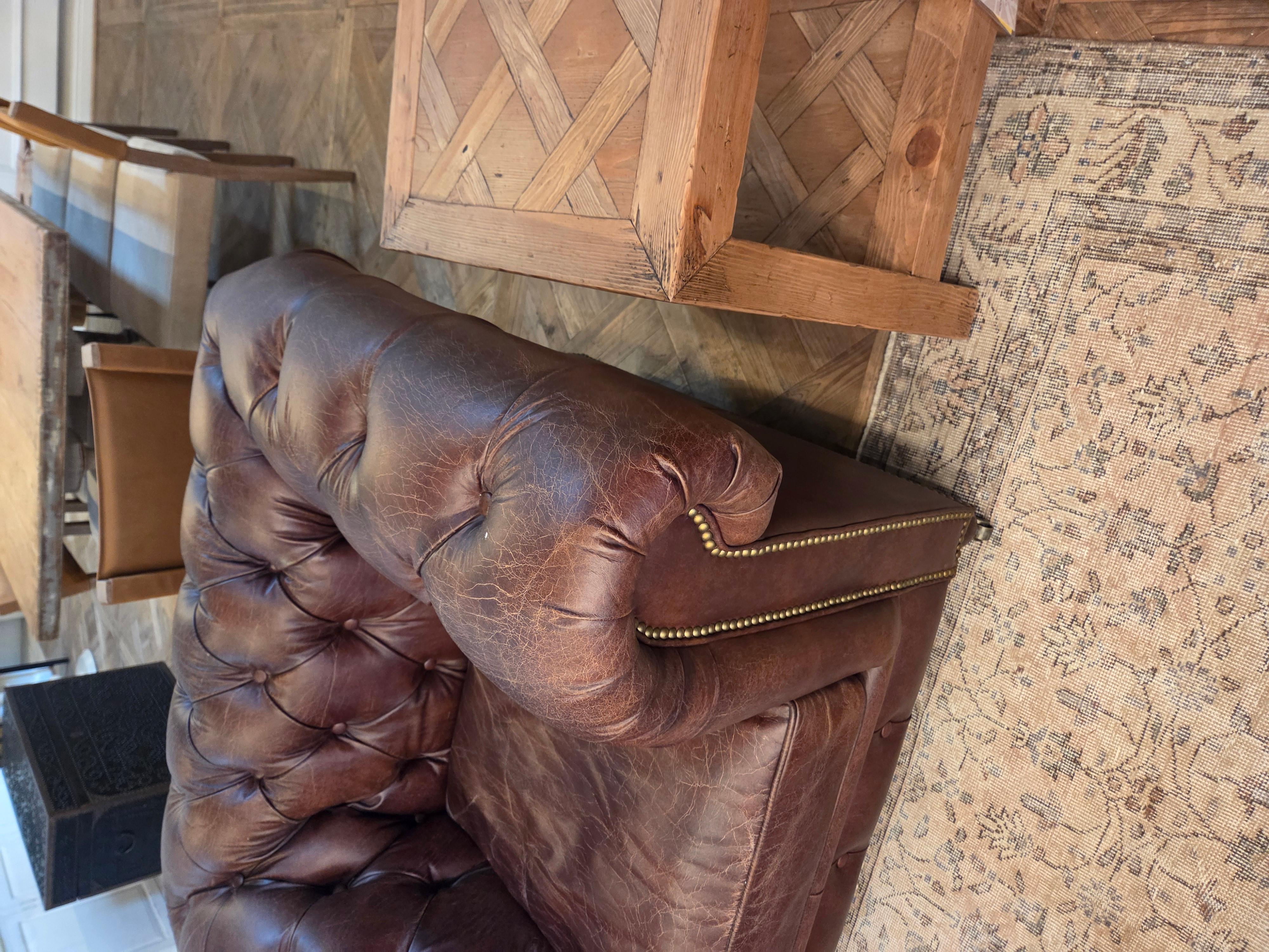Handsome Chesterfield Club Chairs, Great Color And Patination, Preis pro Stuhl (Leder) im Angebot