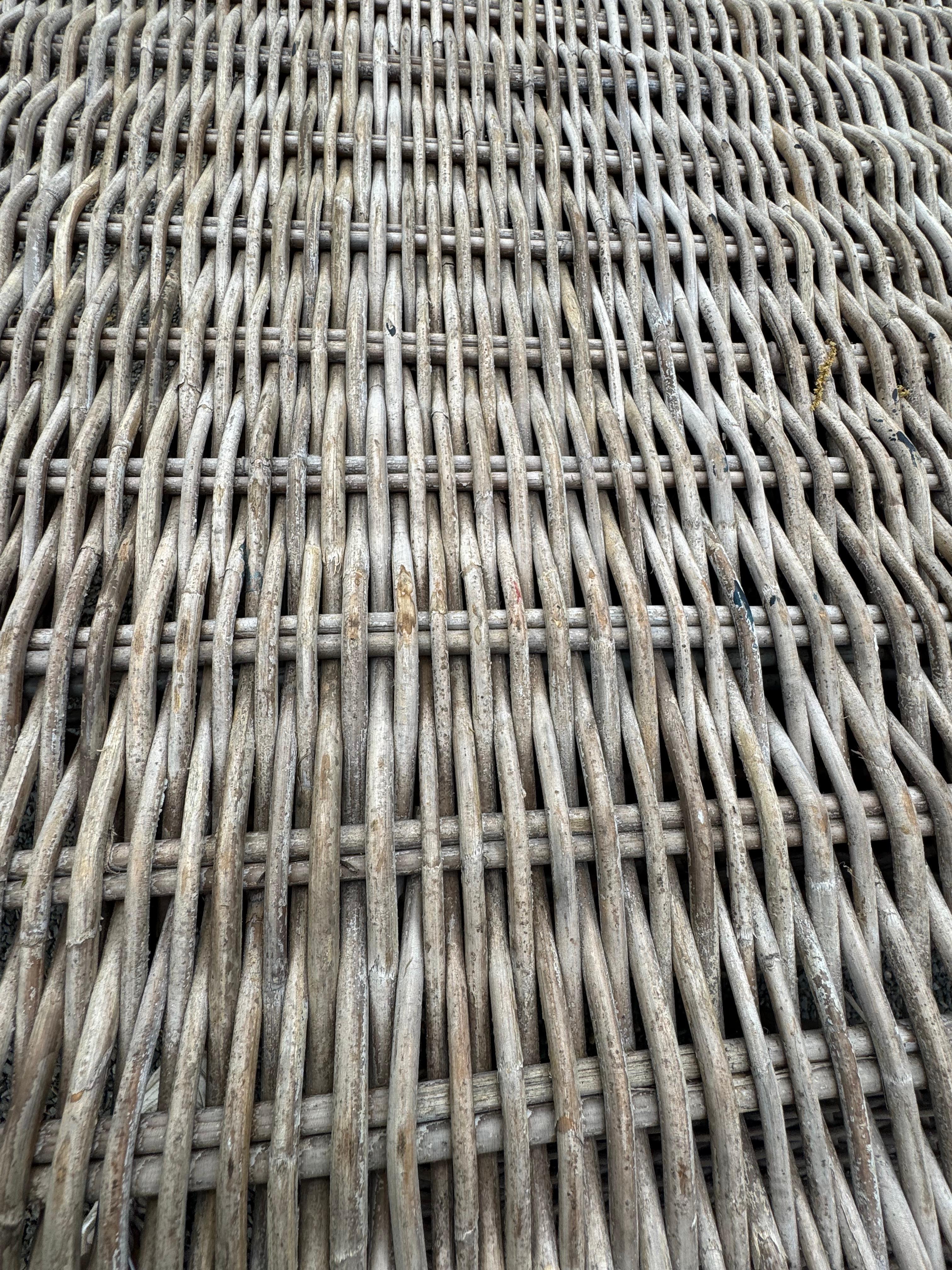 Handsome Coastal Rattan Dining Set For Sale 3