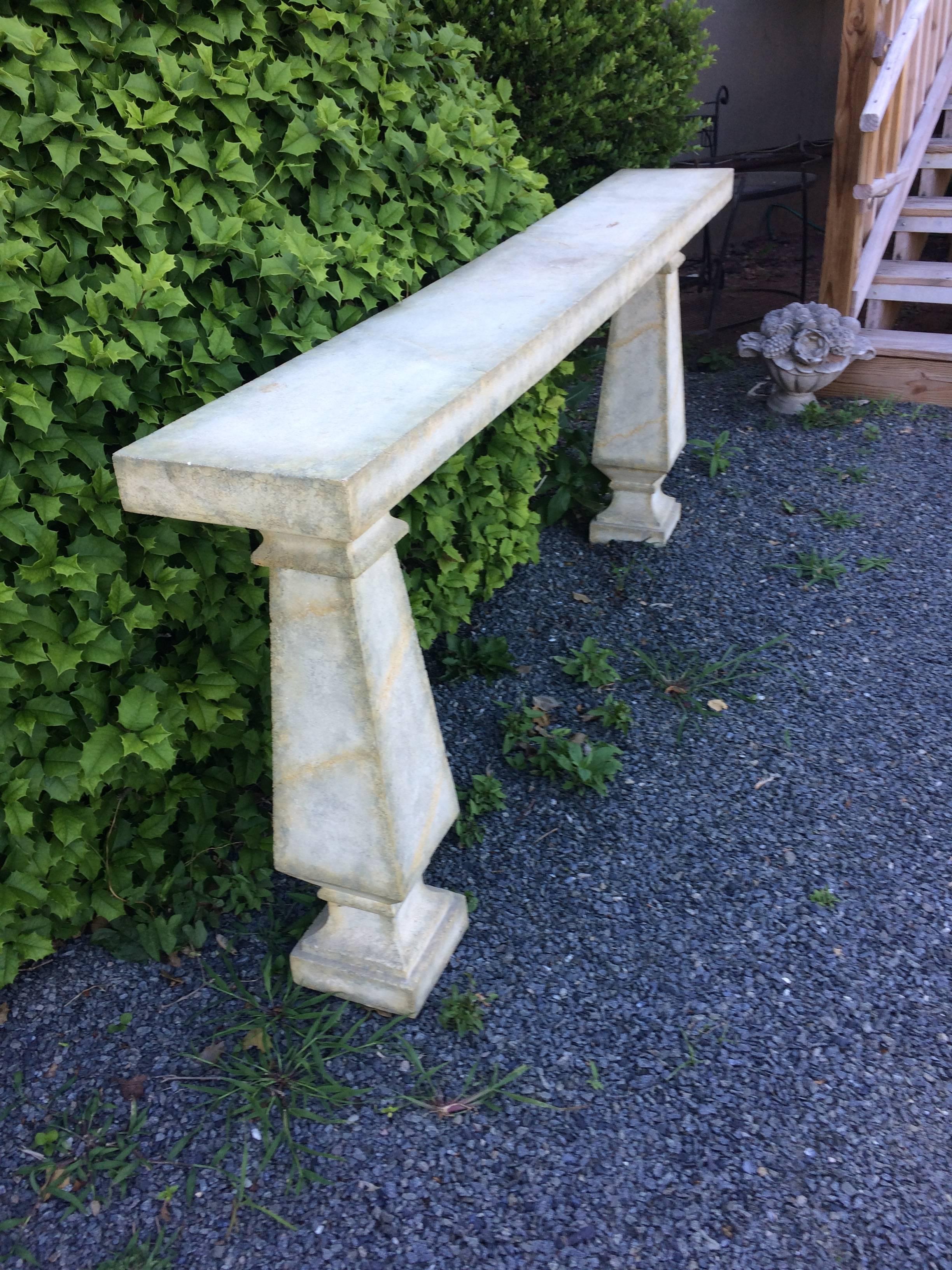 American Handsome Concrete Neoclassical Console Table