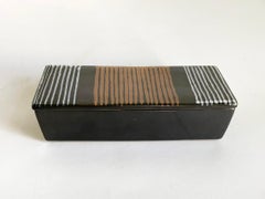 Bellissima scatola coperta di Glidden Pottery Likely disegnata da Fong Chow