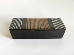 Bellissima scatola coperta di Glidden Pottery Likely disegnata da Fong Chow