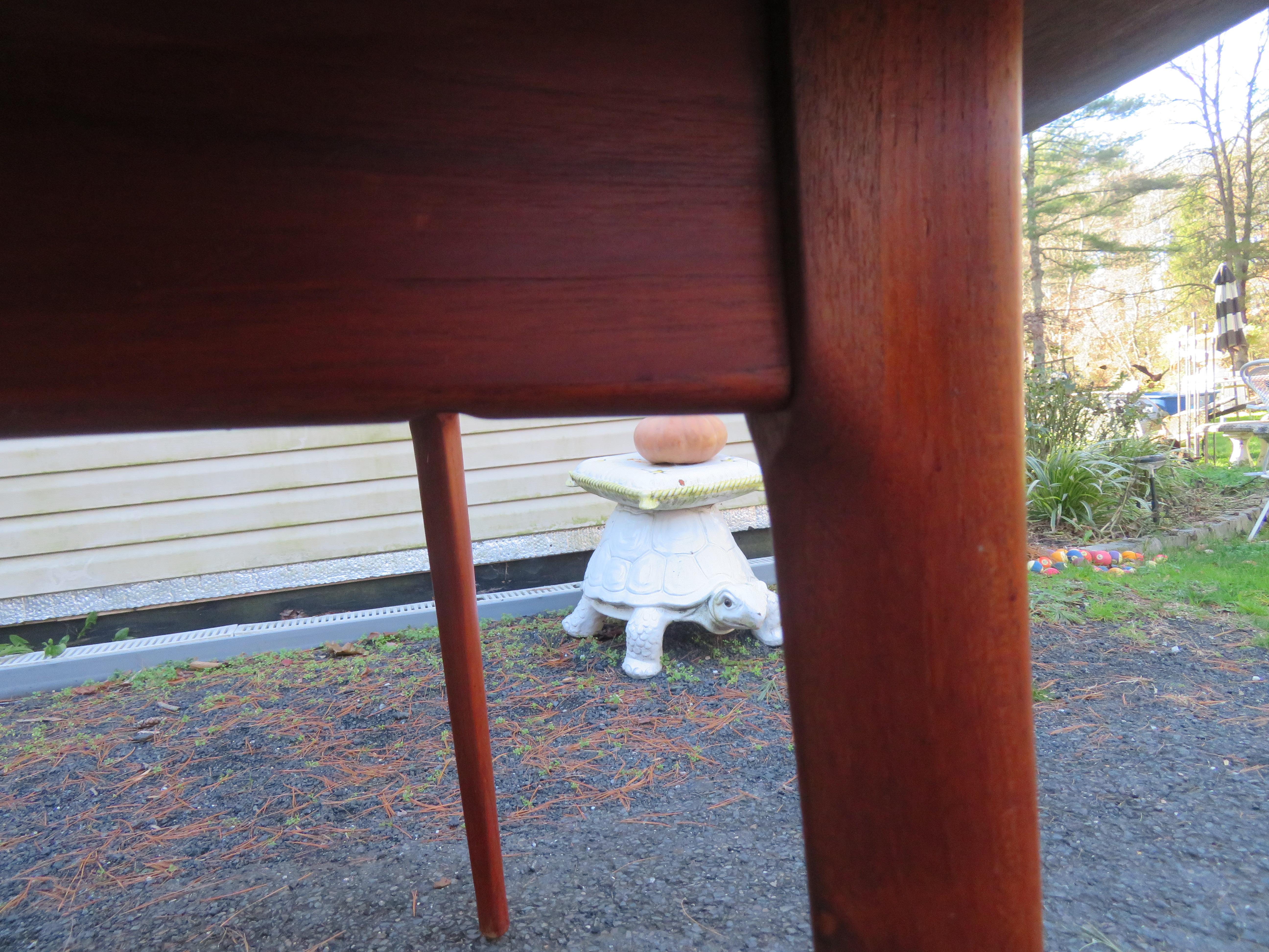 Mid-20th Century Handsome Danish Expandable Teak Dining Table by H. W. Klein for Bramin For Sale