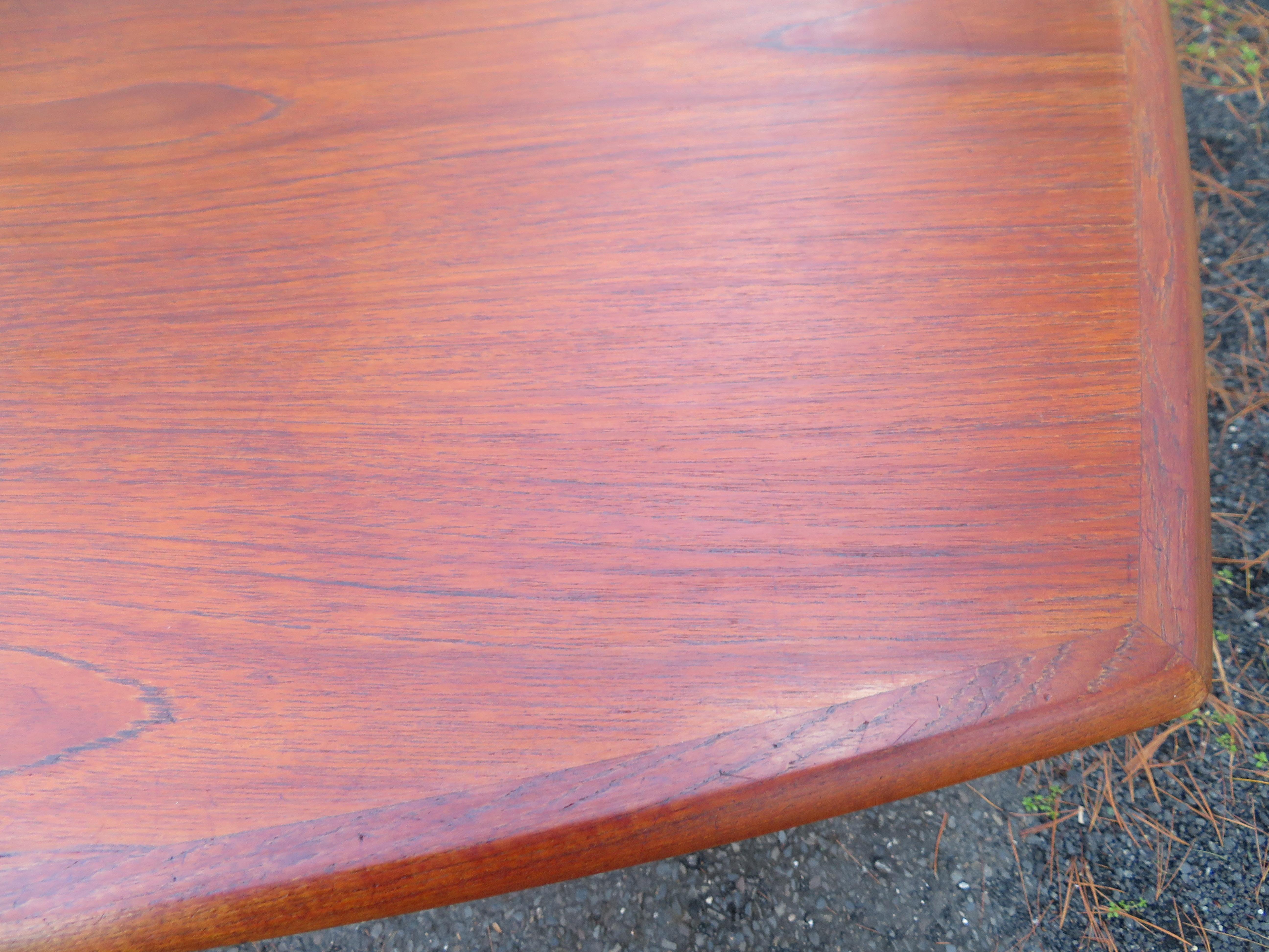Handsome Danish Expandable Teak Dining Table by H. W. Klein for Bramin 3