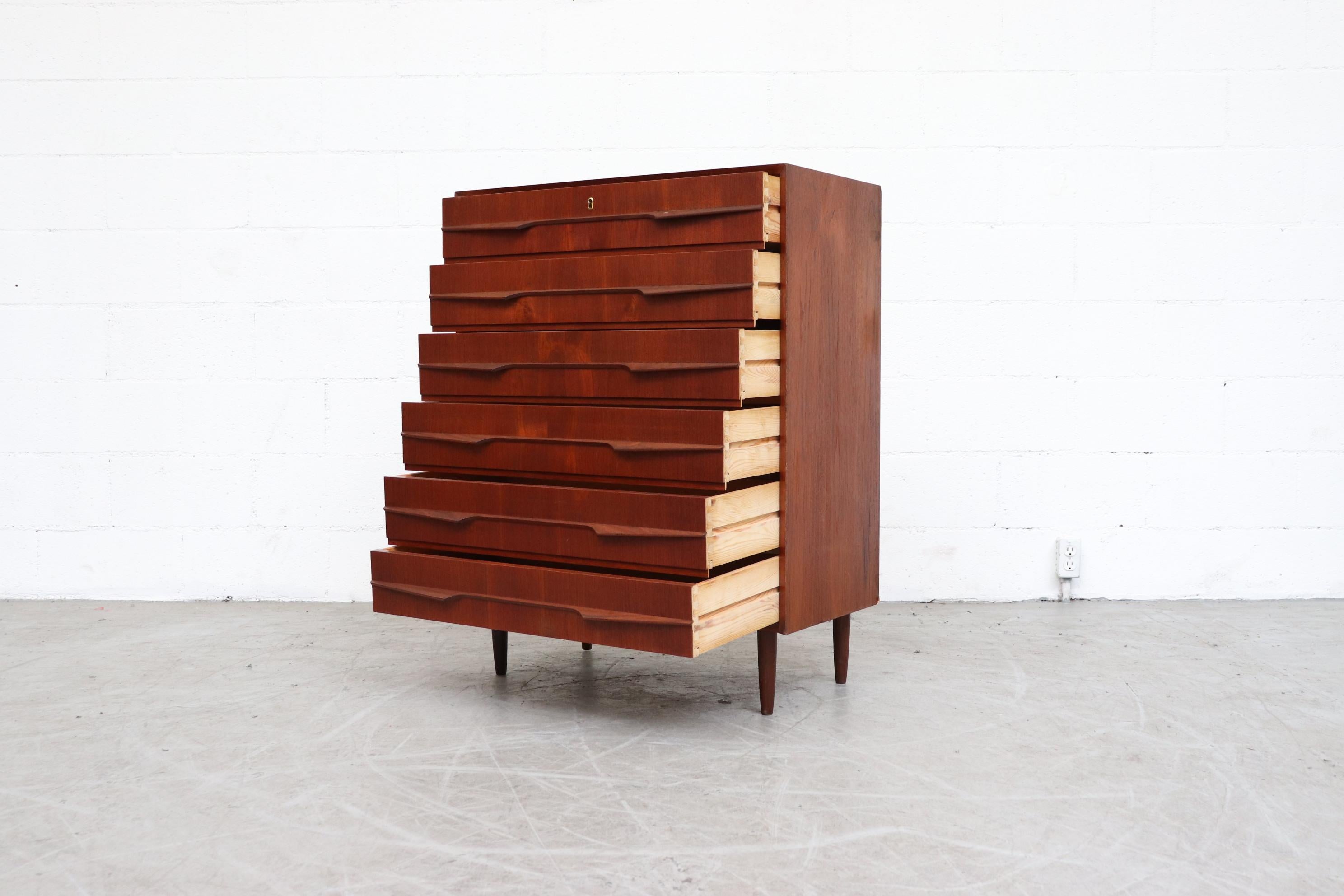 Mid-Century Modern Handsome Danish Midcentury Teak Dresser