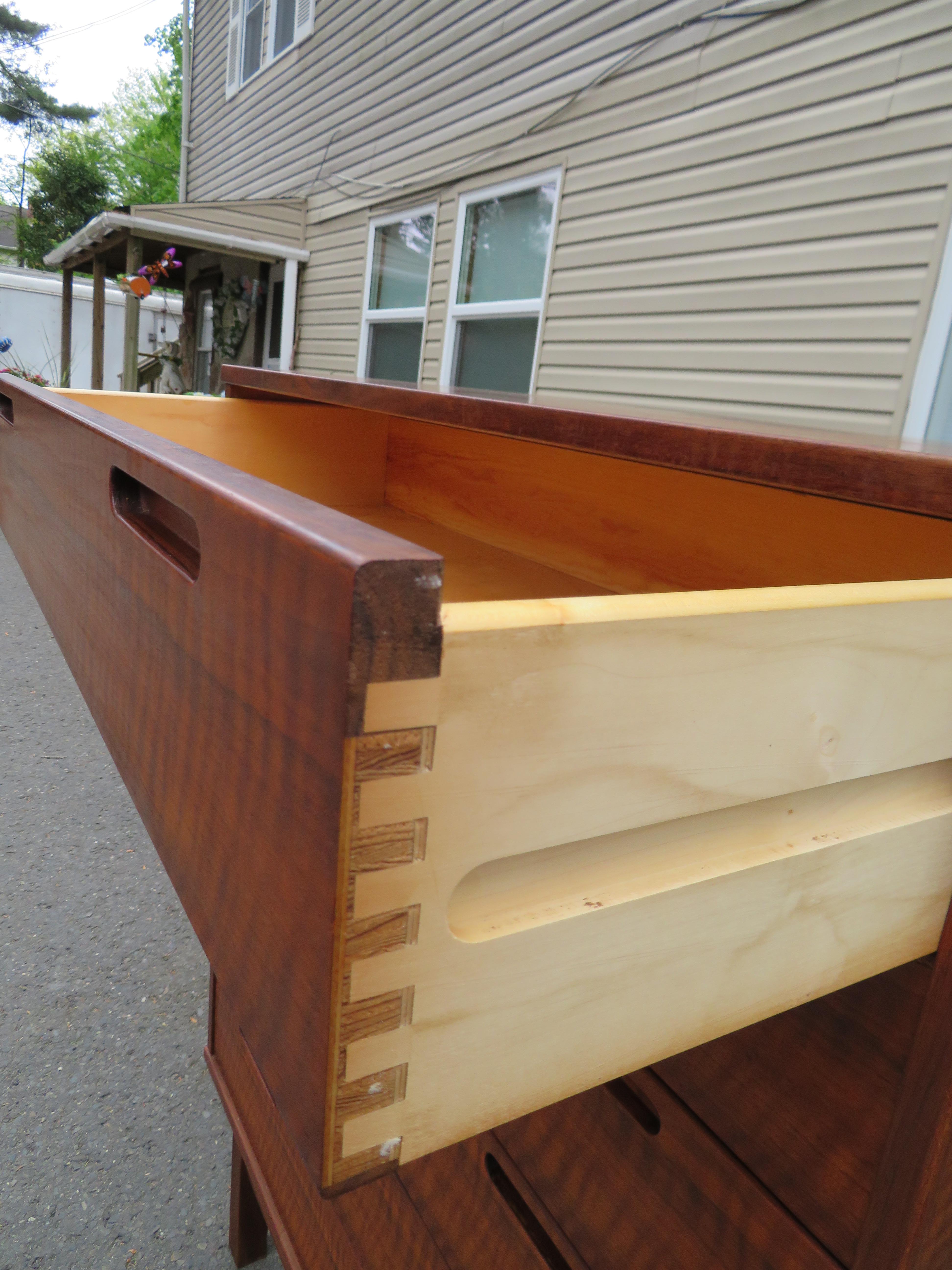 Mid-20th Century Handsome Danish Modern Teak Johannes Andersen Tall Dresser Mid-Century  For Sale