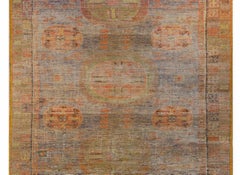 Preciosa alfombra Khotan de principios del siglo XX