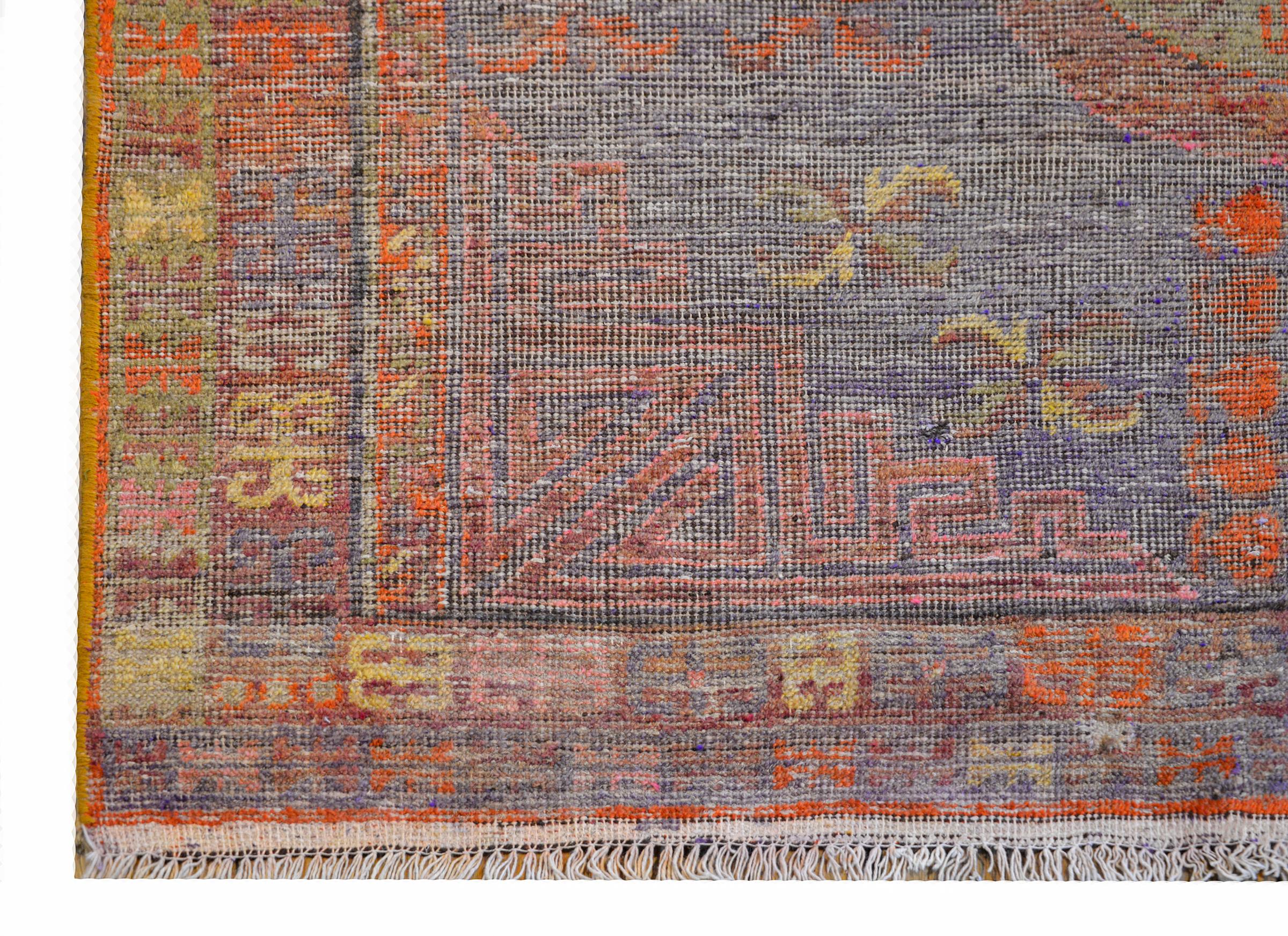 Handsome Early 20th Century Khotan Rug For Sale 1