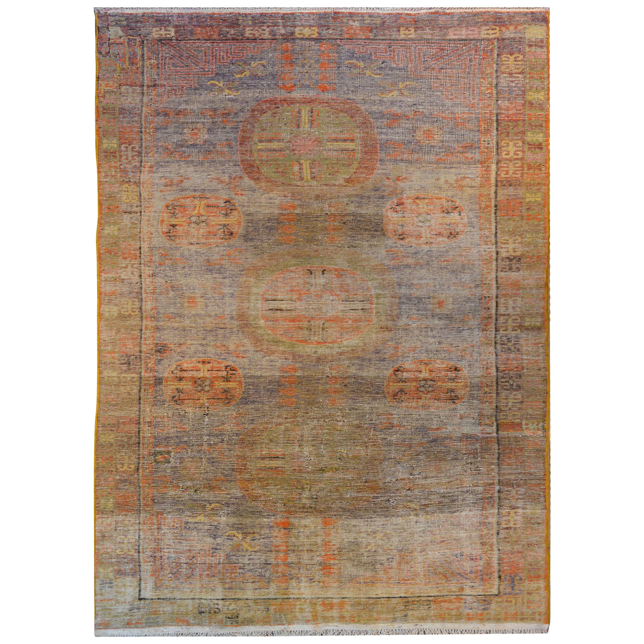 Handsome Early 20th Century Khotan Rug