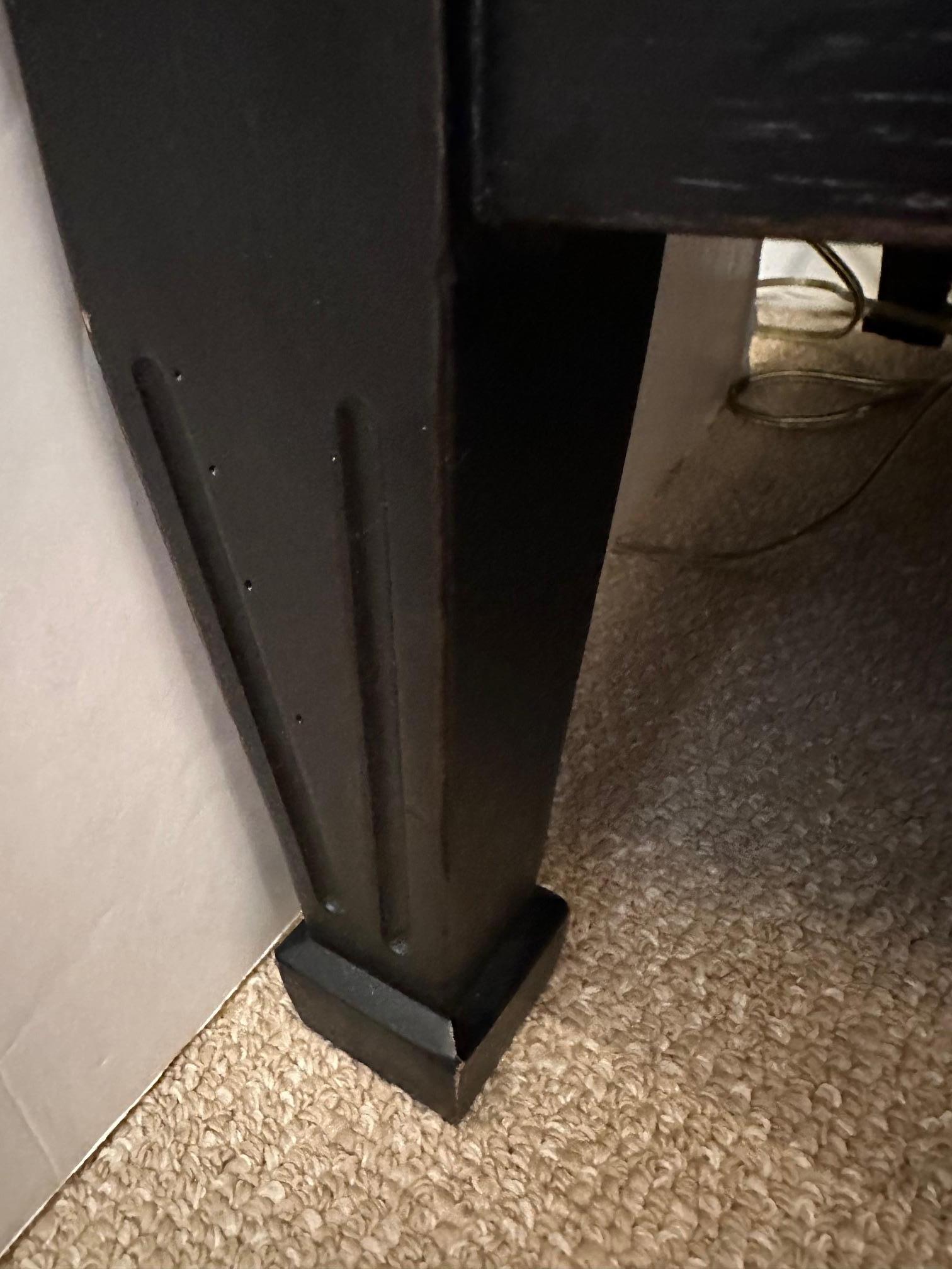 Handsome Ebonized Wood Regency Style Chest of Drawers In Good Condition For Sale In Hopewell, NJ