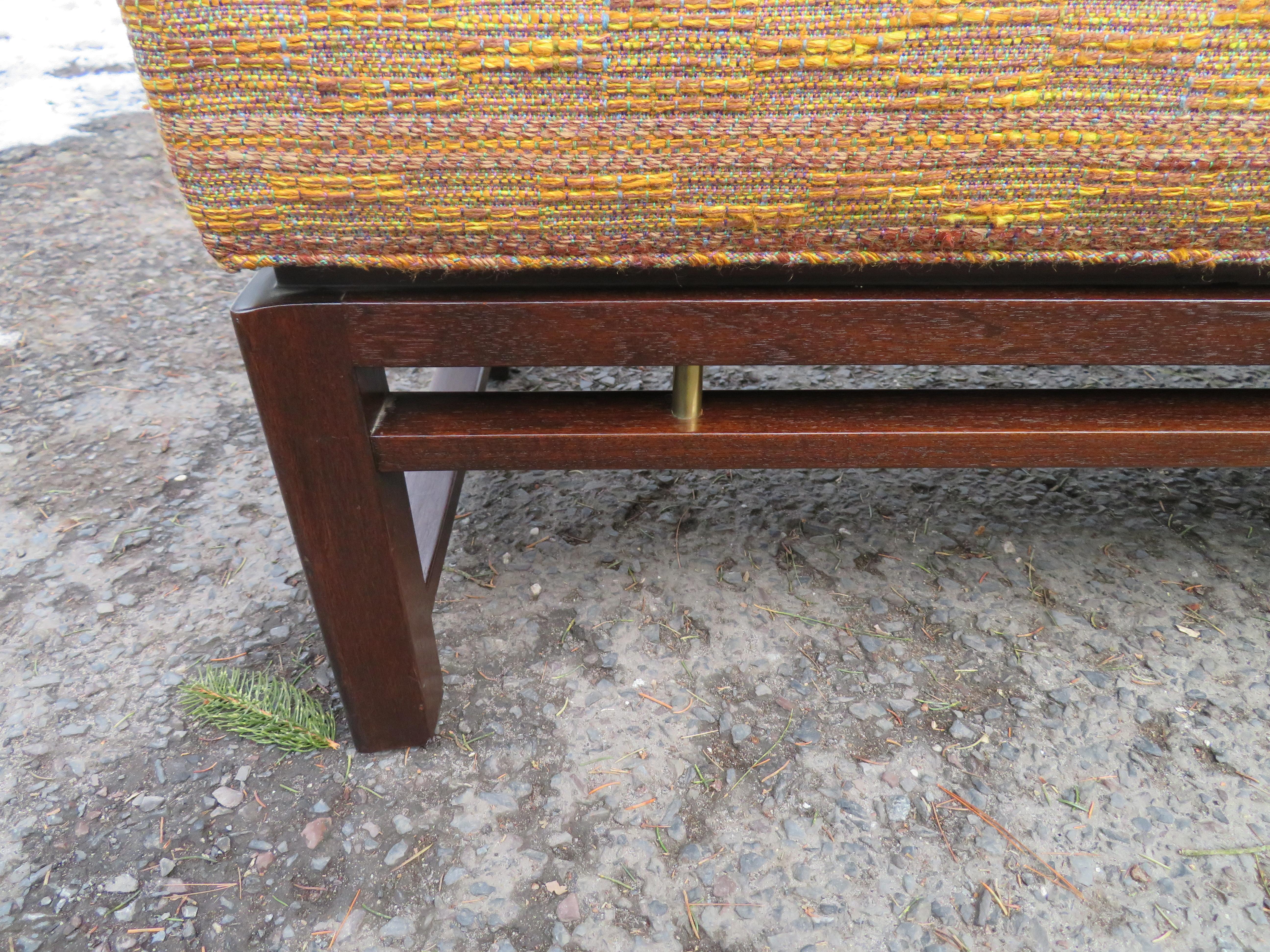 American Handsome Edward Wormley for Dunbar Long Bench Mid-Century Modern