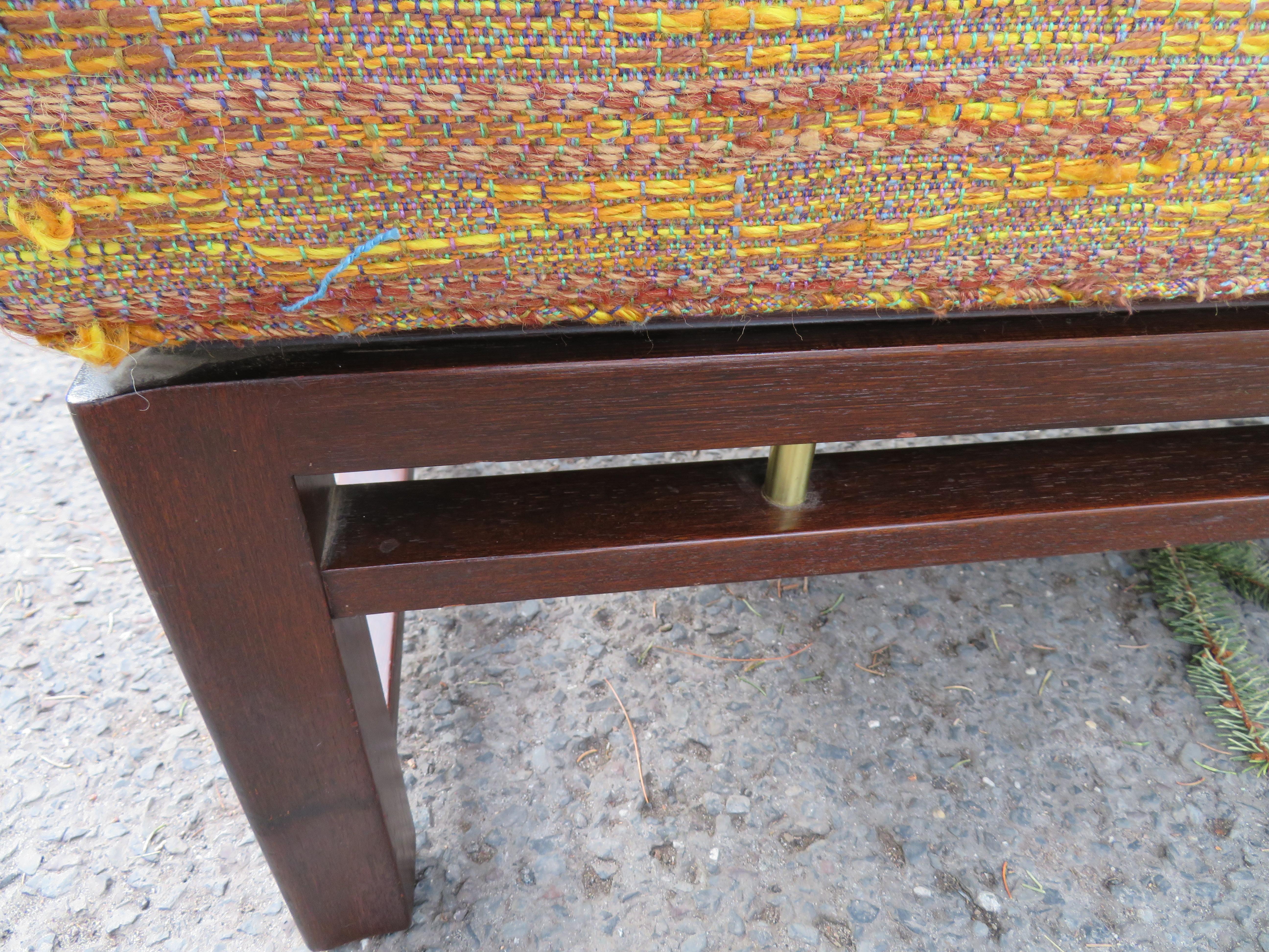 Handsome Edward Wormley for Dunbar Long Bench Mid-Century Modern 1