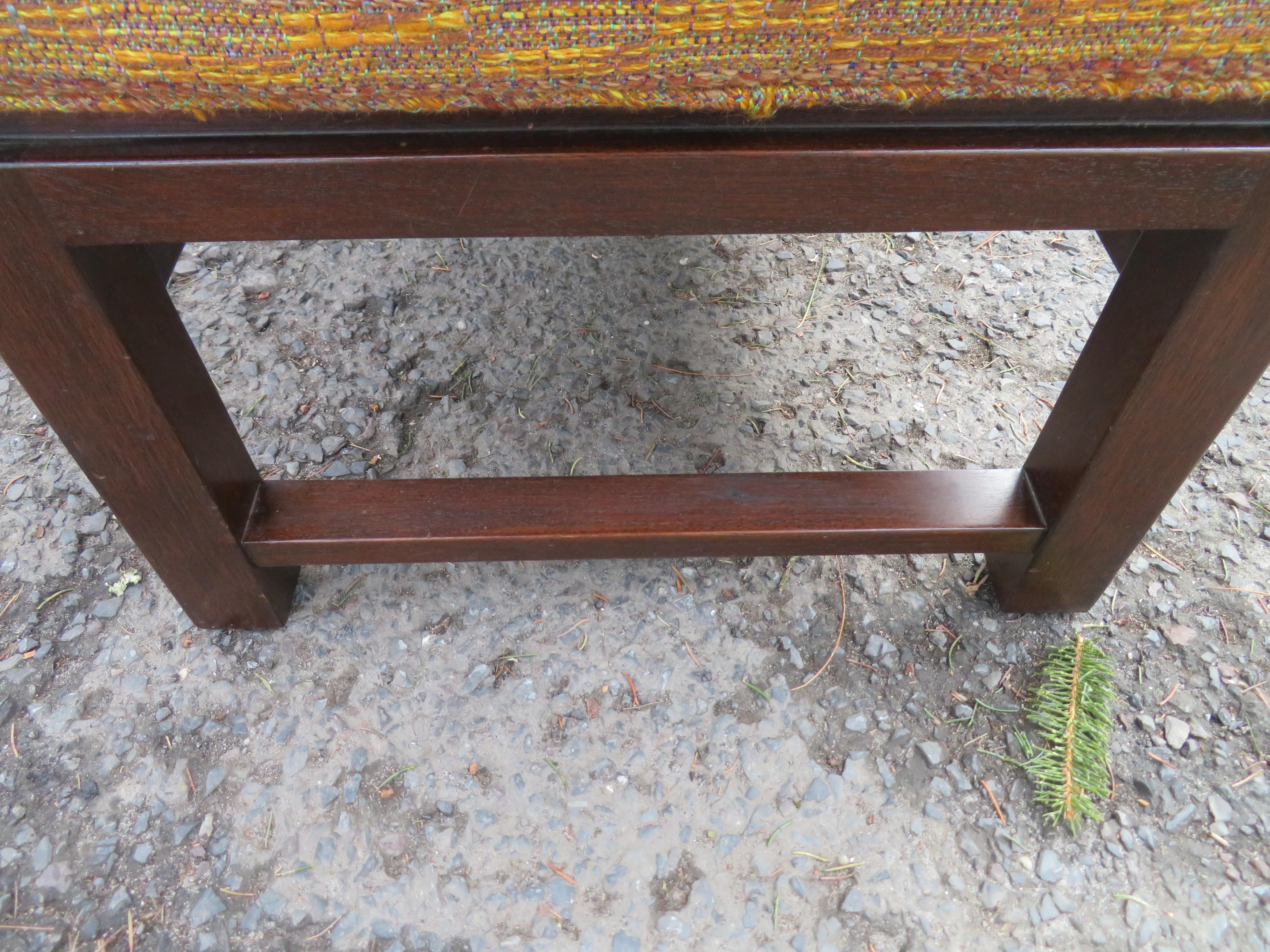 Handsome Edward Wormley for Dunbar Long Bench Mid-Century Modern 2