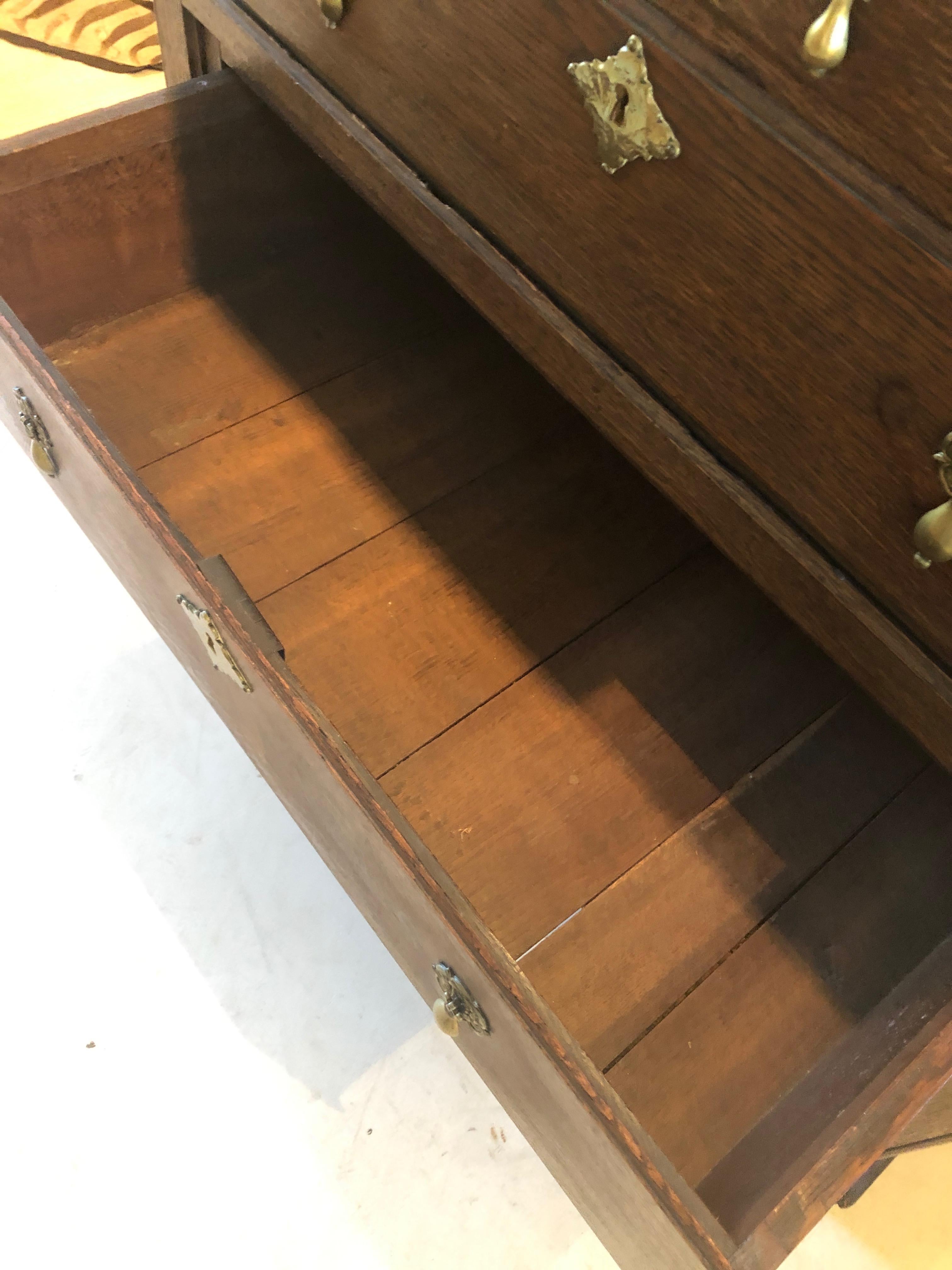 Handsome English Antique Walnut Chest of Drawers For Sale 9
