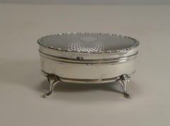 Handsome English Edwardian Jewelry Box by Synyer & Beddoes, 1910