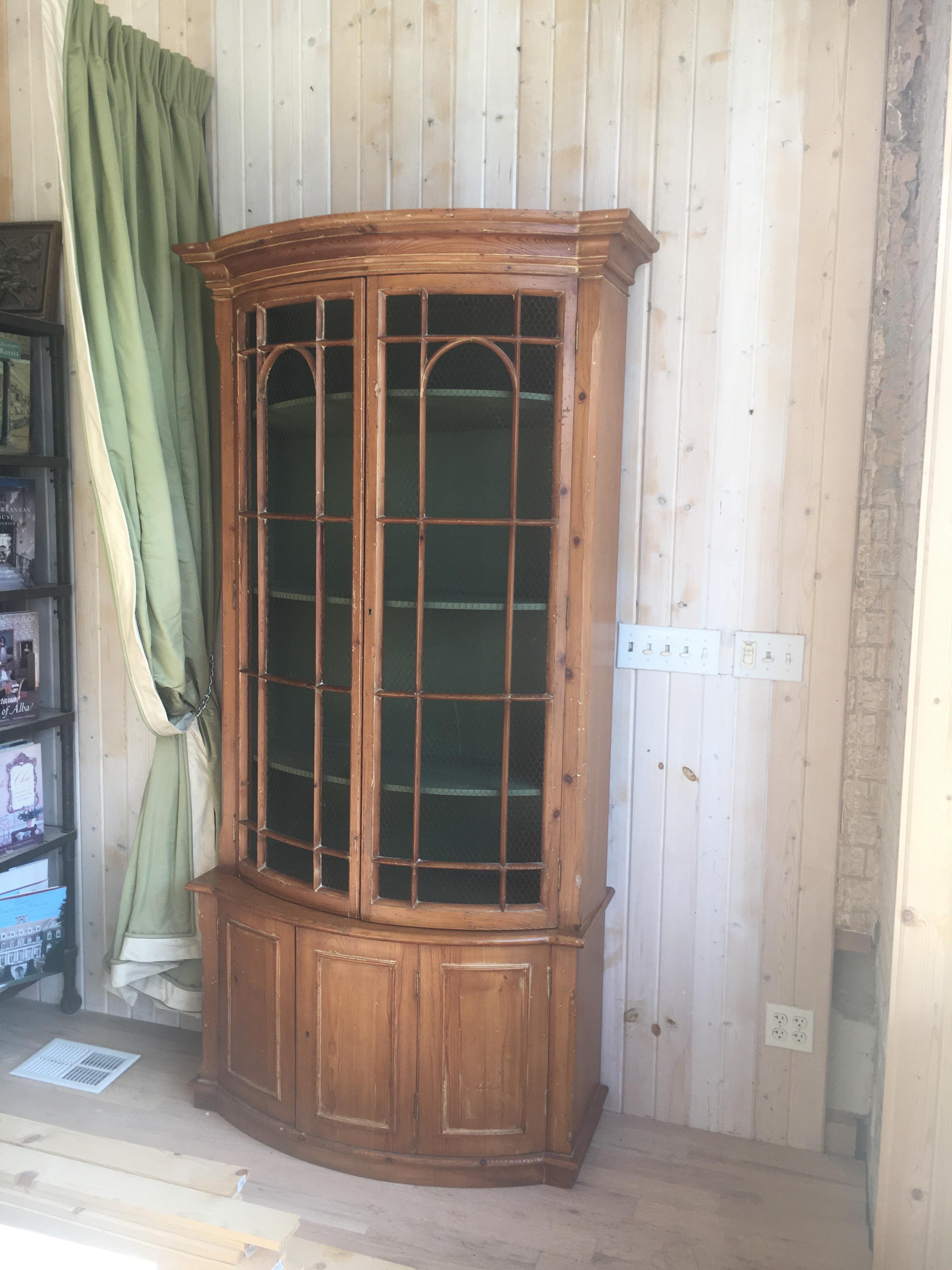 kitchen cabinets with wire mesh doors