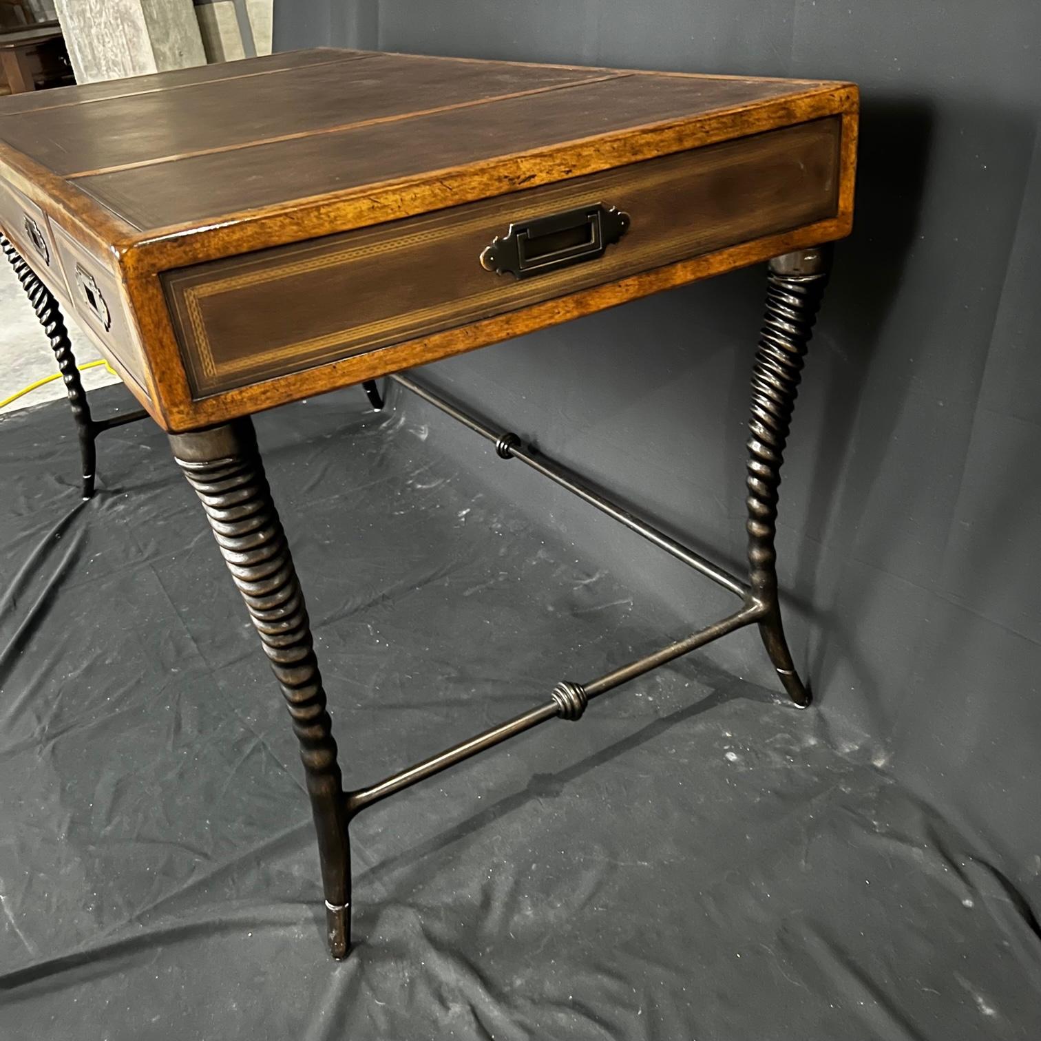Handsome Campaign Style Writing Table Desk 2