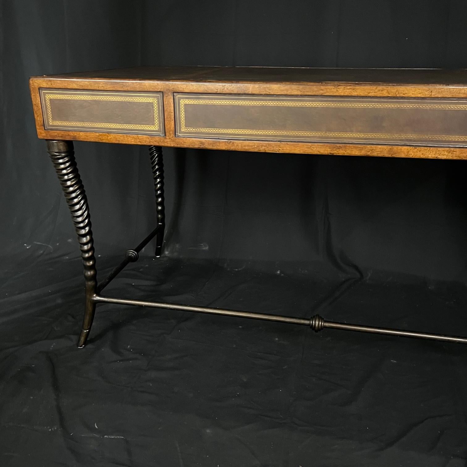 North American Handsome Campaign Style Writing Table Desk