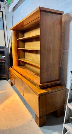 Handsome European Art Deco Cabinet / bookcase