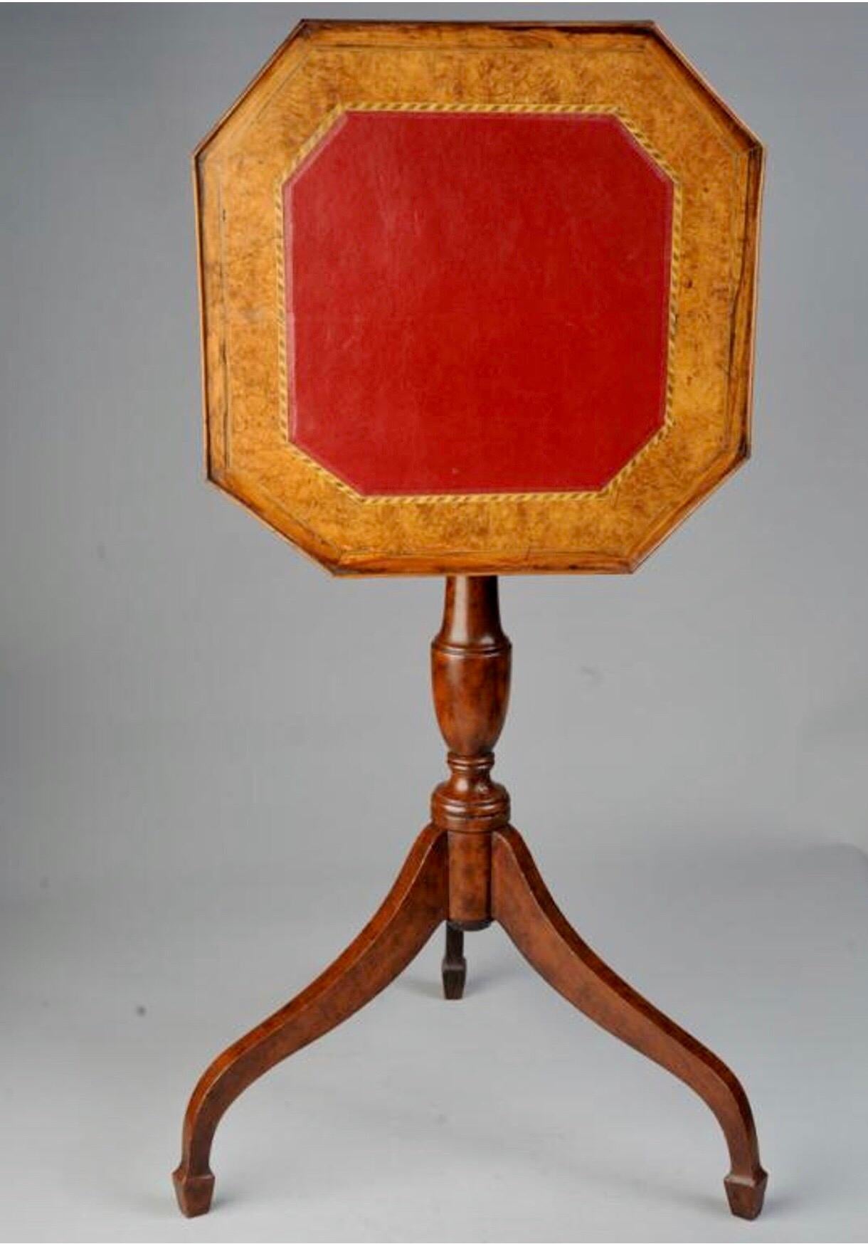 Hand-Crafted Handsome Federal Tilt-Top Table For Sale