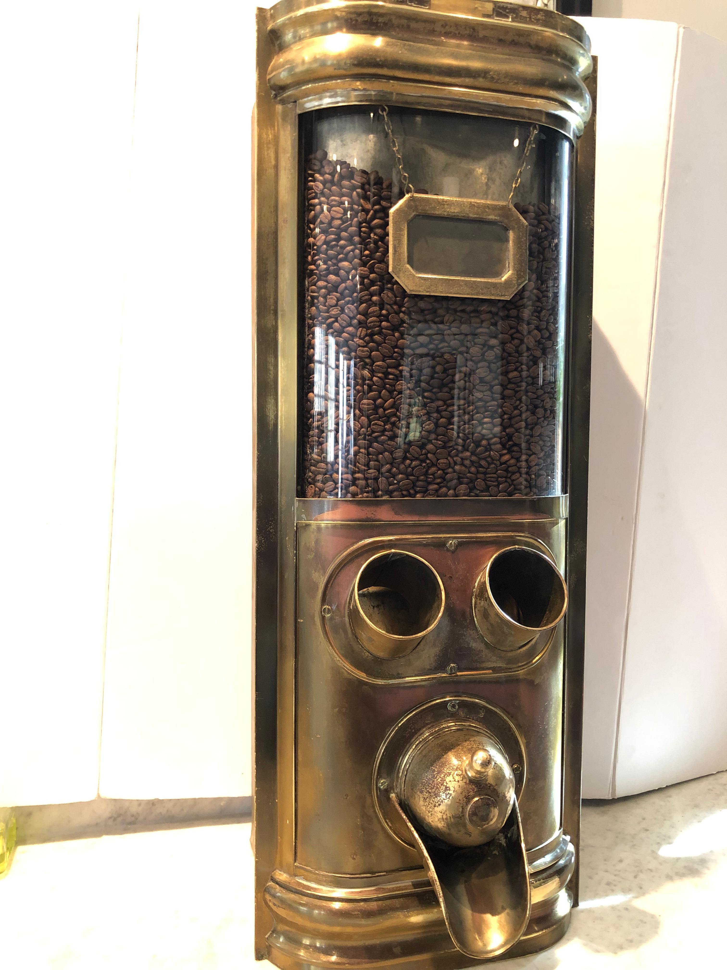 vintage coffee bean dispenser