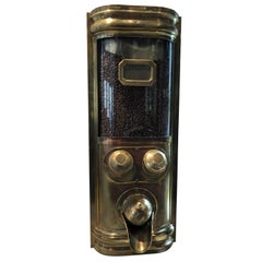 Used Handsome French Commercial Coffee Bean Dispenser in Brass