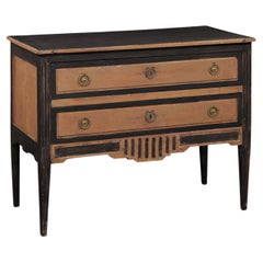 Handsome French Neoclassical Raised Commode w/Two-Tone Finish, 19th C.