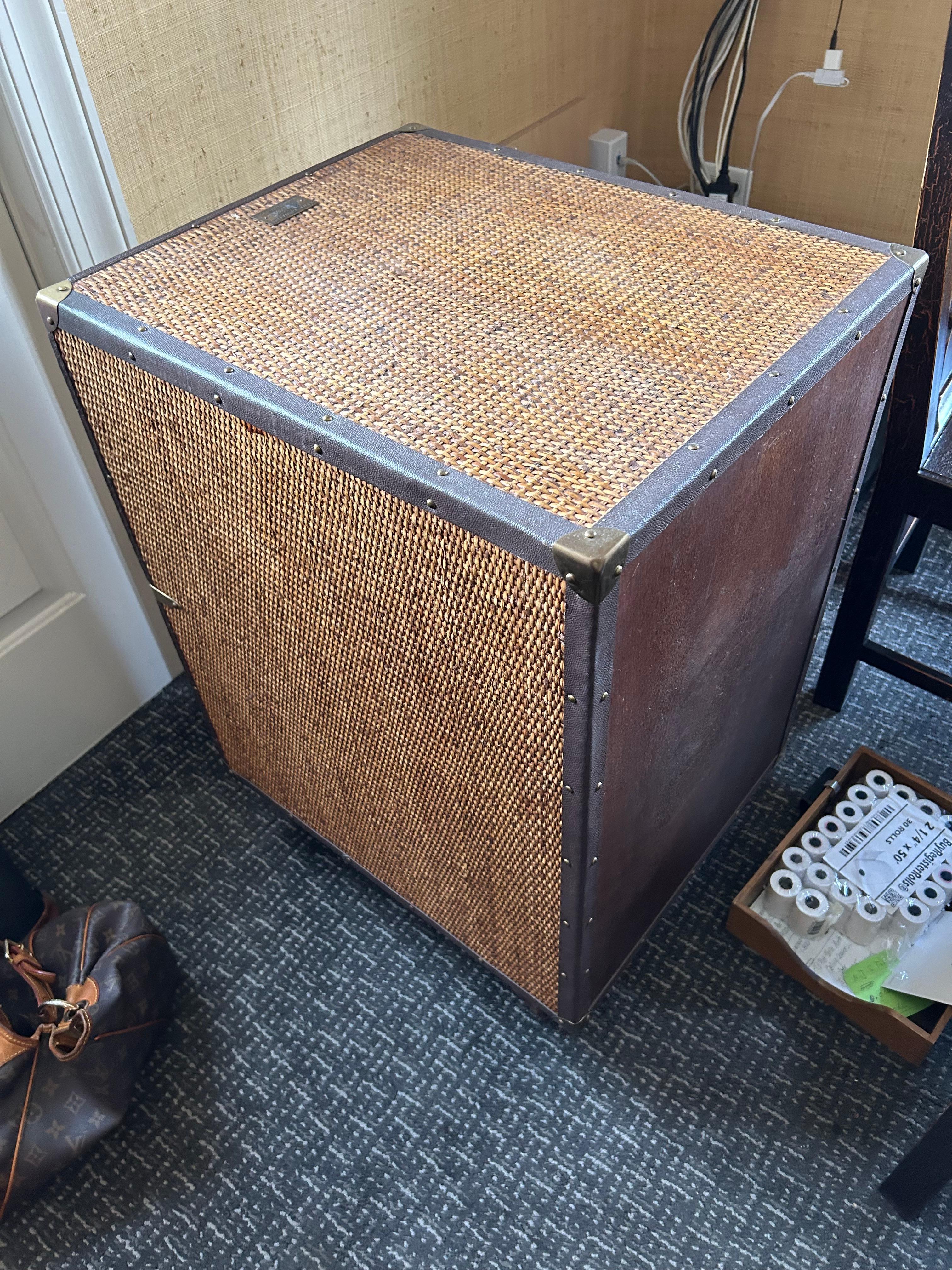 leather file box