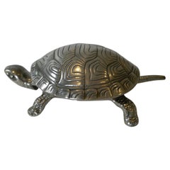 Handsome German Figural Mechanical Desk / Counter Bell, Tortoise