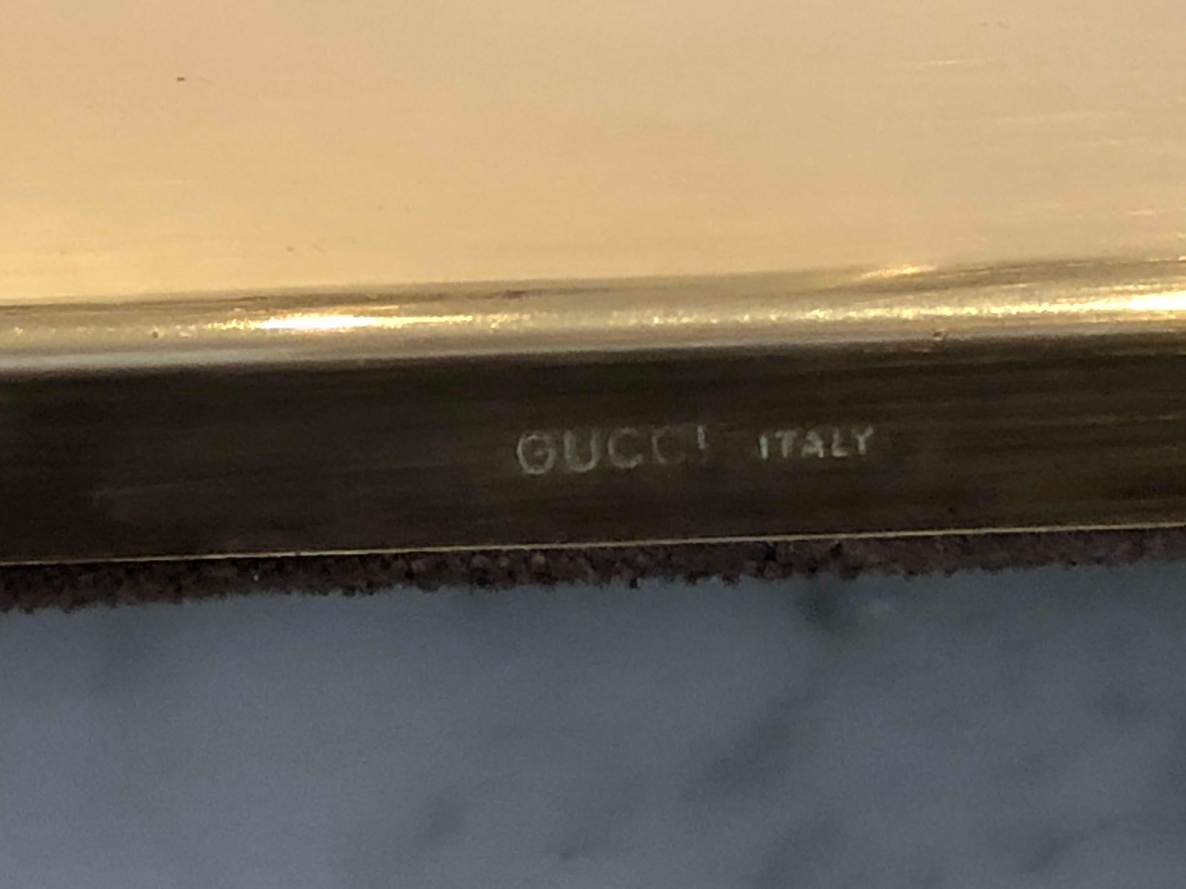 Italian Handsome Gucci Brass Picture Frame
