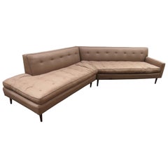 Vintage Handsome Harvey Probber 2-Piece Nuclear Sert Sectional Sofa Mid-Century Modern