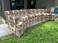 Handsome Harvey Probber style 2 Piece Curved Sofa Sectional Mid-Century