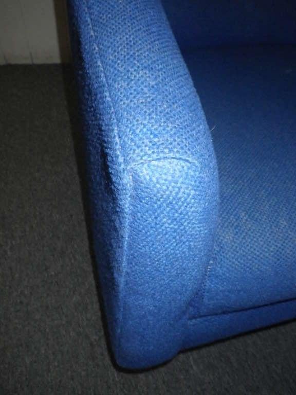 Belles chaises longues à dossier tonneau pivotant de style Harvey Probber, milieu du siècle dernier en vente 3