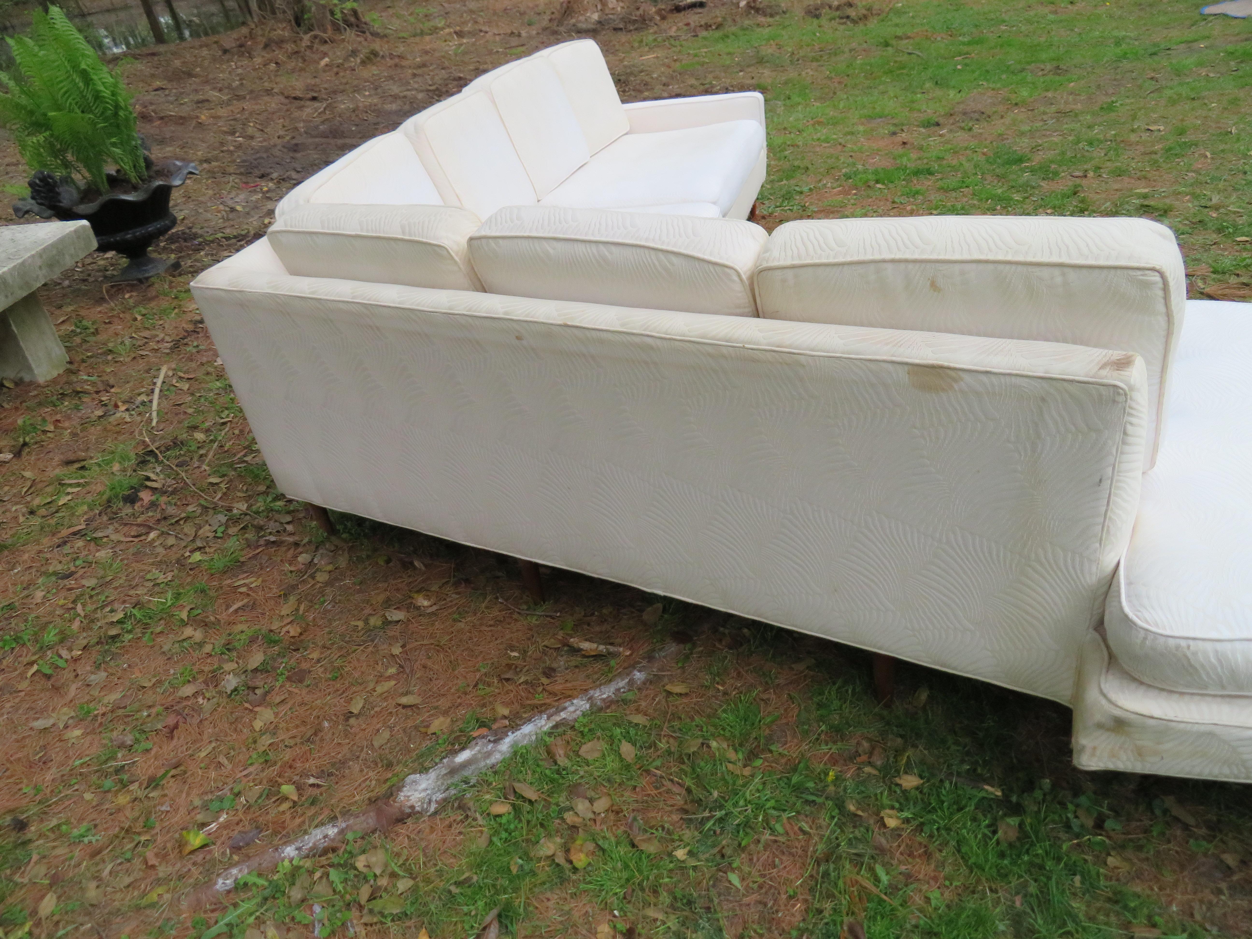 Handsome Harvey Probber Two-Piece Nuclear Sert Sectional Sofa Mid-Century Modern In Good Condition In Pemberton, NJ