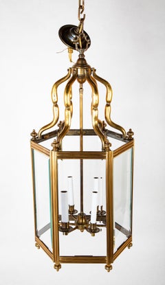 Handsome Hexagonal Brass Lantern