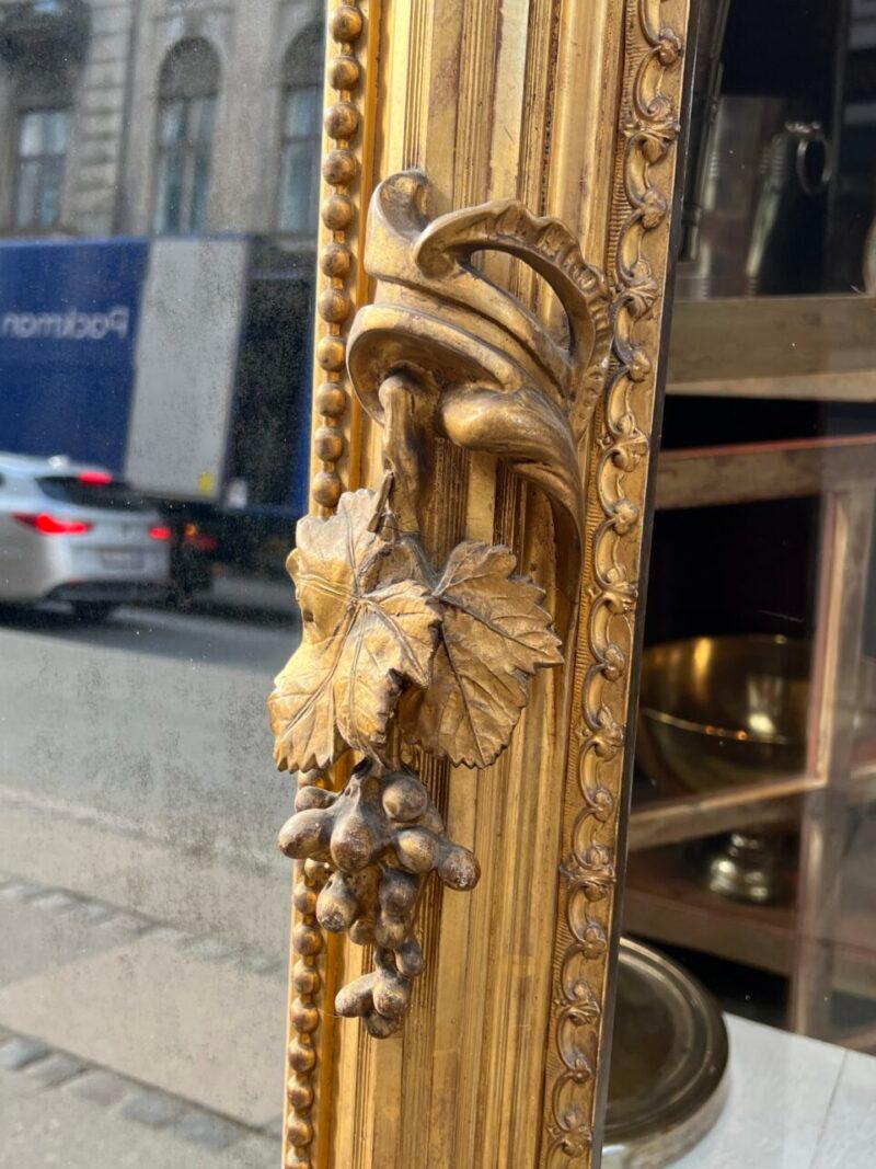 Splendido specchio d'oro ornato-Francia 1860 in vendita 3