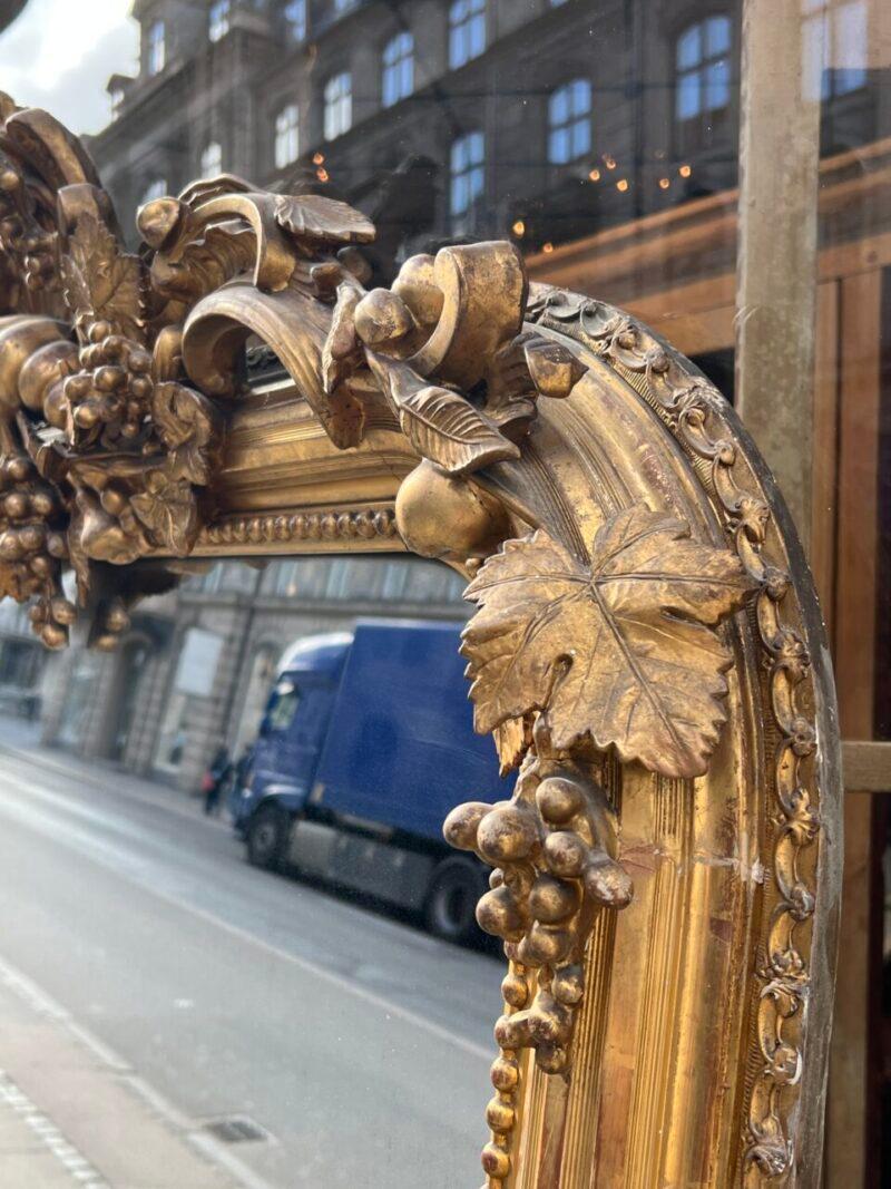 Splendido specchio d'oro ornato-Francia 1860 in vendita 2