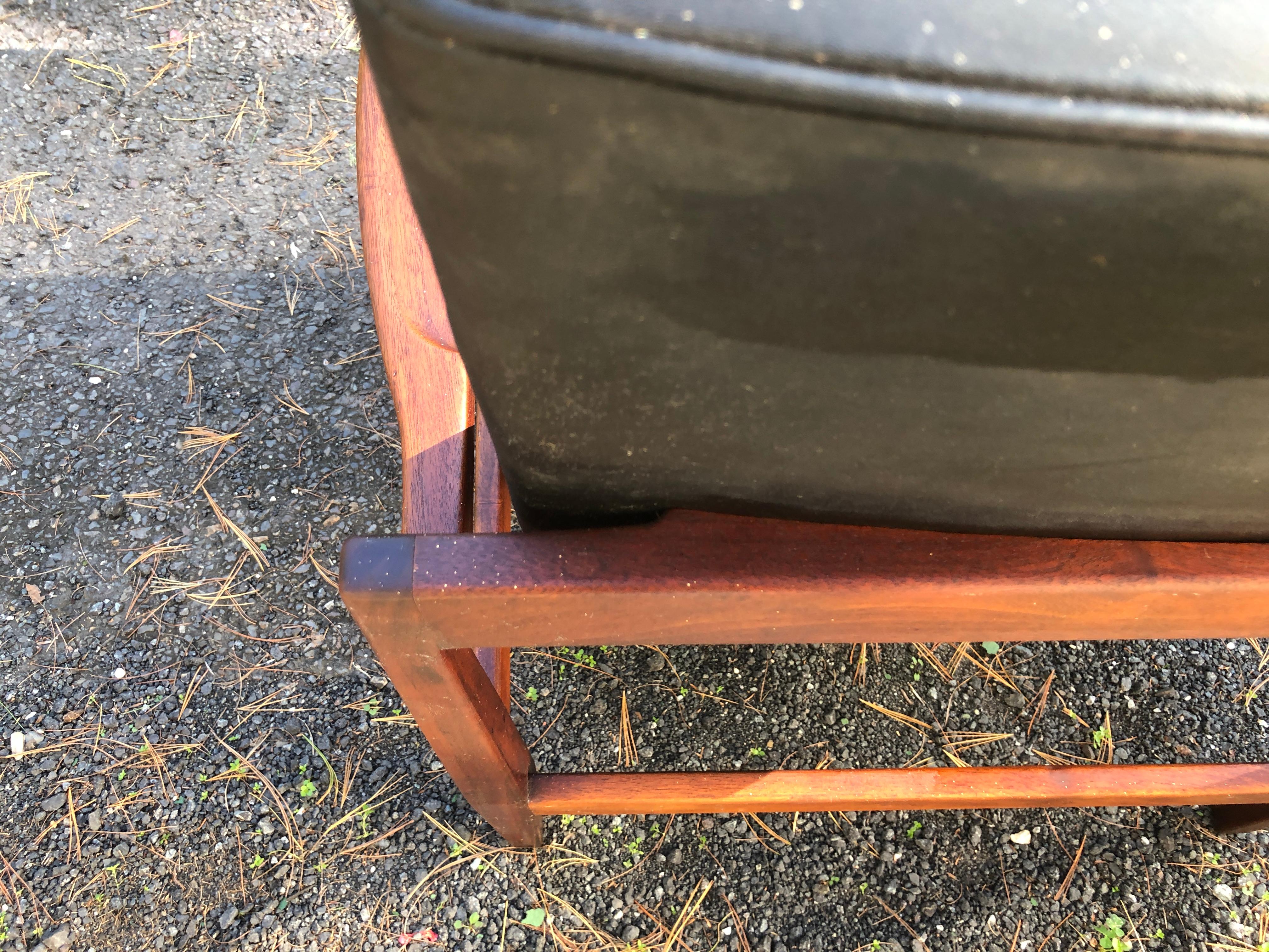 Magnifique chaise longue en noyer Jens Risom Mid-Century Modernity en vente 7