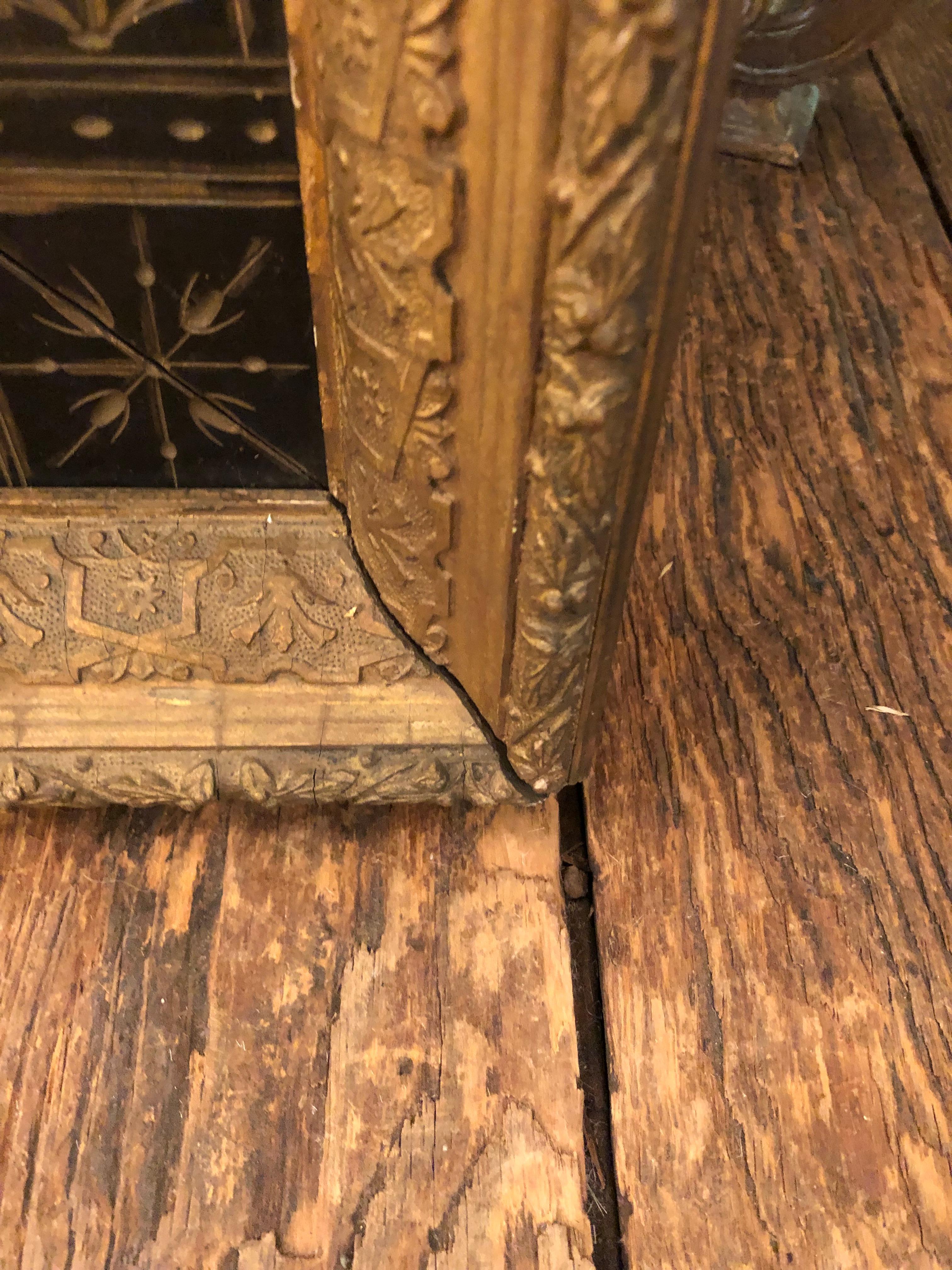 19th Century Handsome Large Rectangular Victorian Antique Mirror
