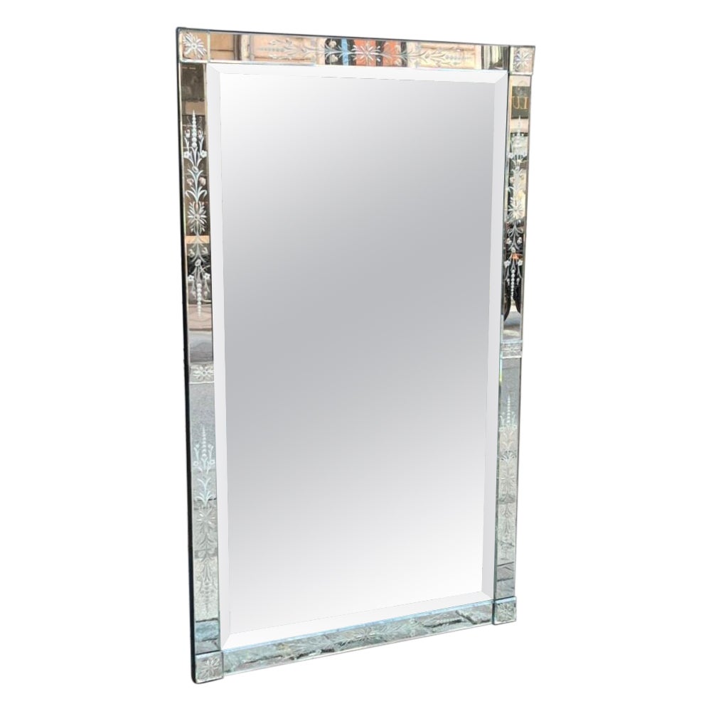 Handsome Large Venetian Mirror France 1920-40