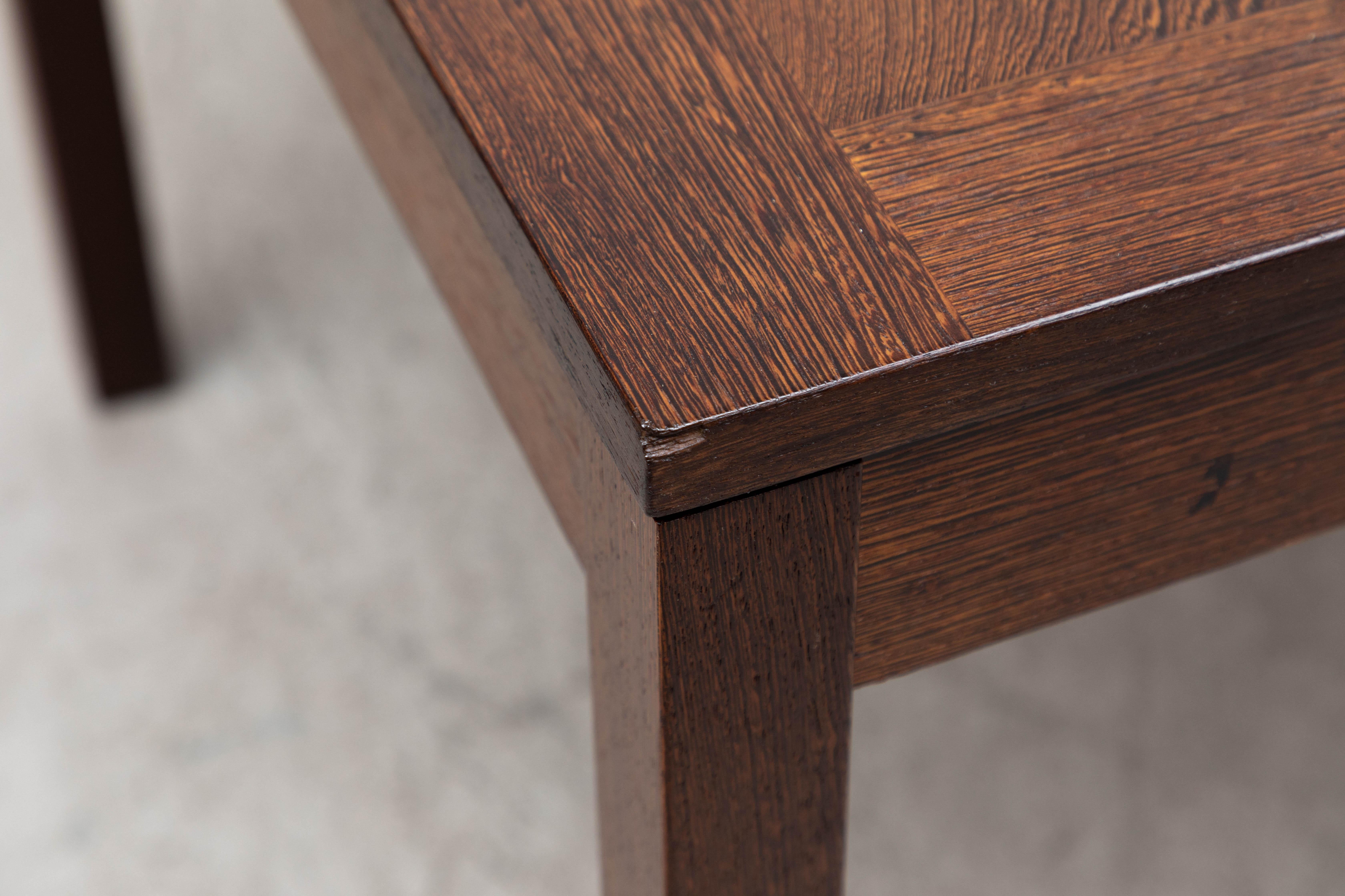 Handsome Mid-Century Fristho Wenge Extendable Dining Table with Leaf 4