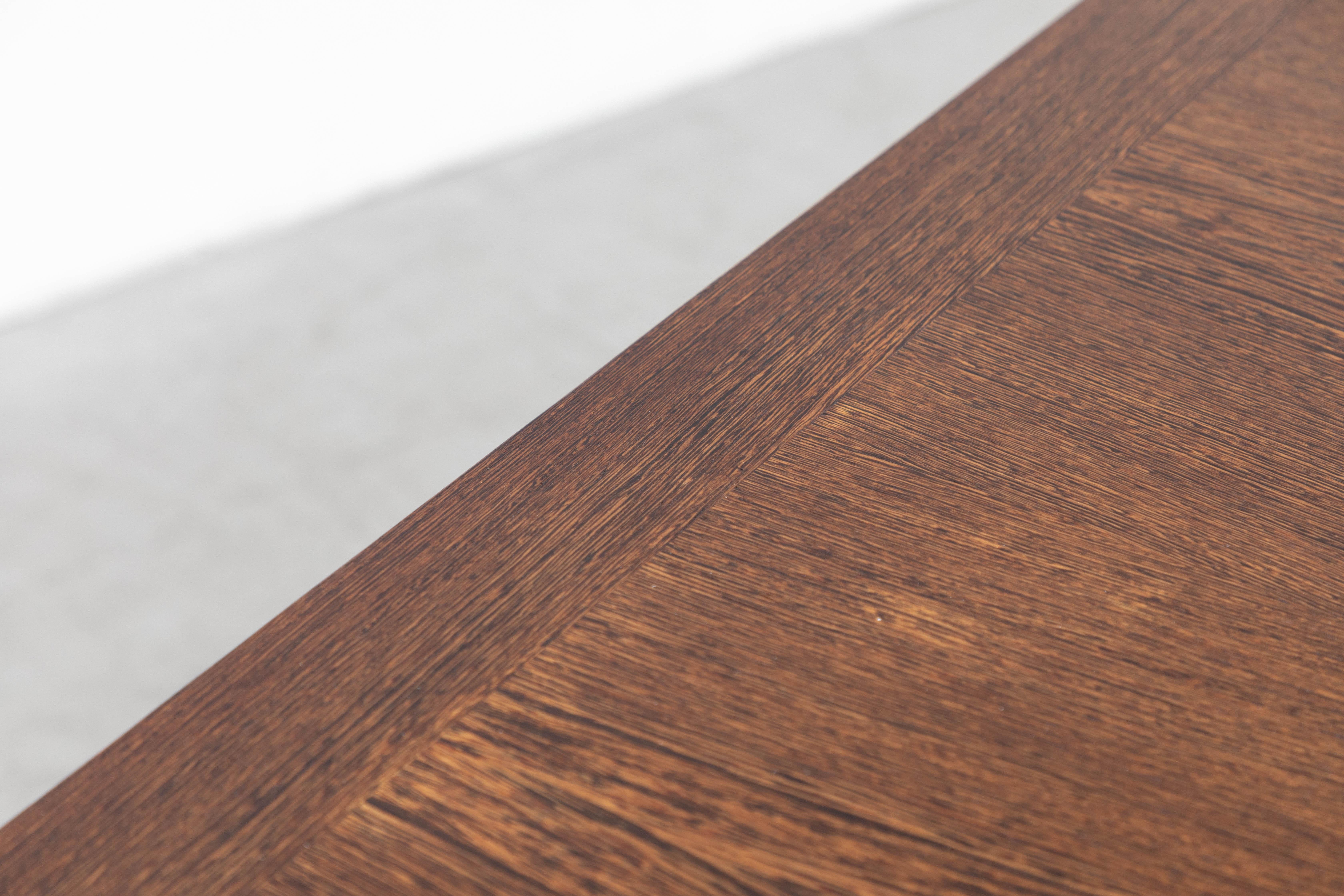 Handsome Mid-Century Fristho Wenge Extendable Dining Table with Leaf 5