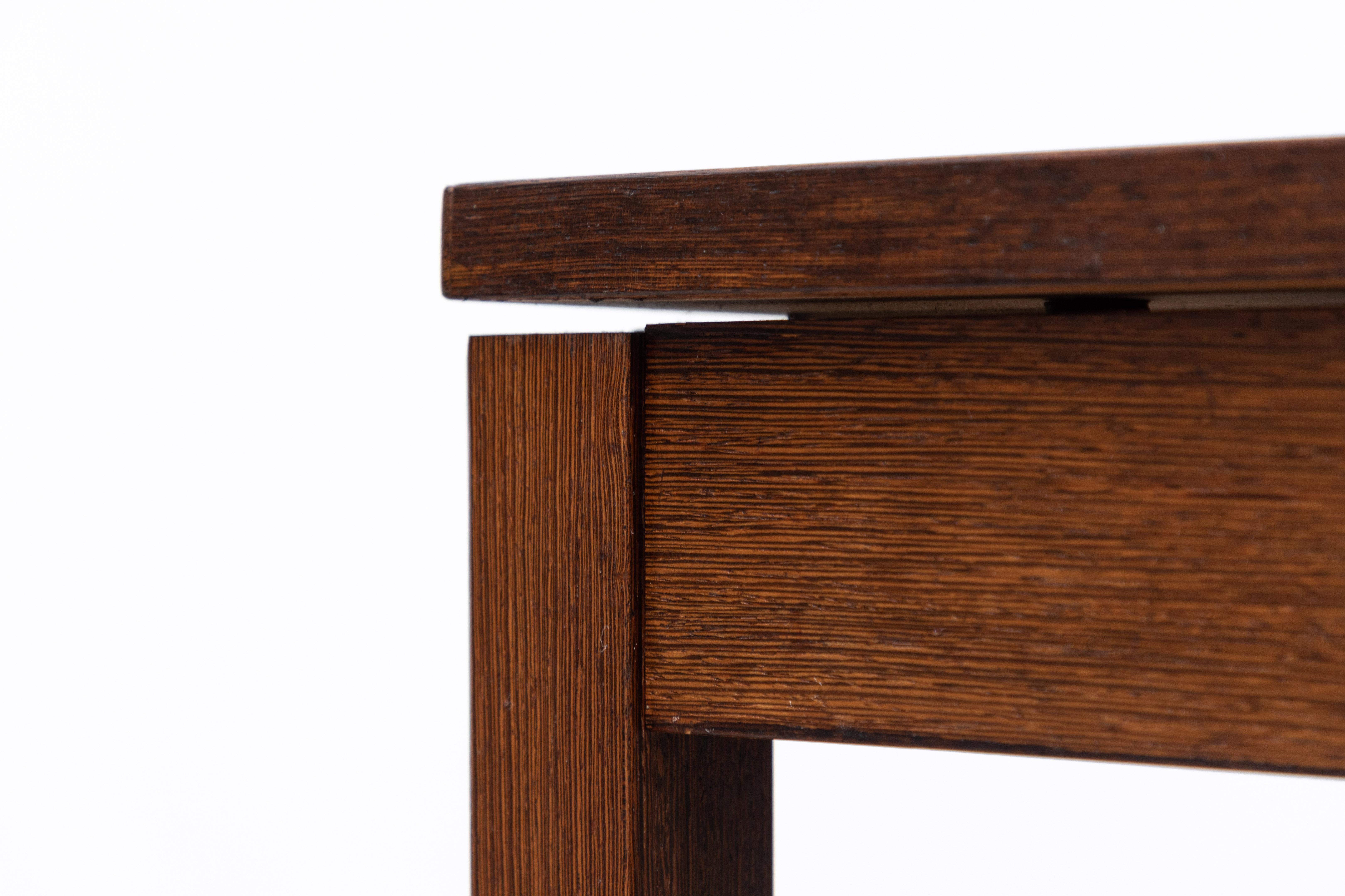 Handsome Mid-Century Fristho Wenge Extendable Dining Table with Leaf 7