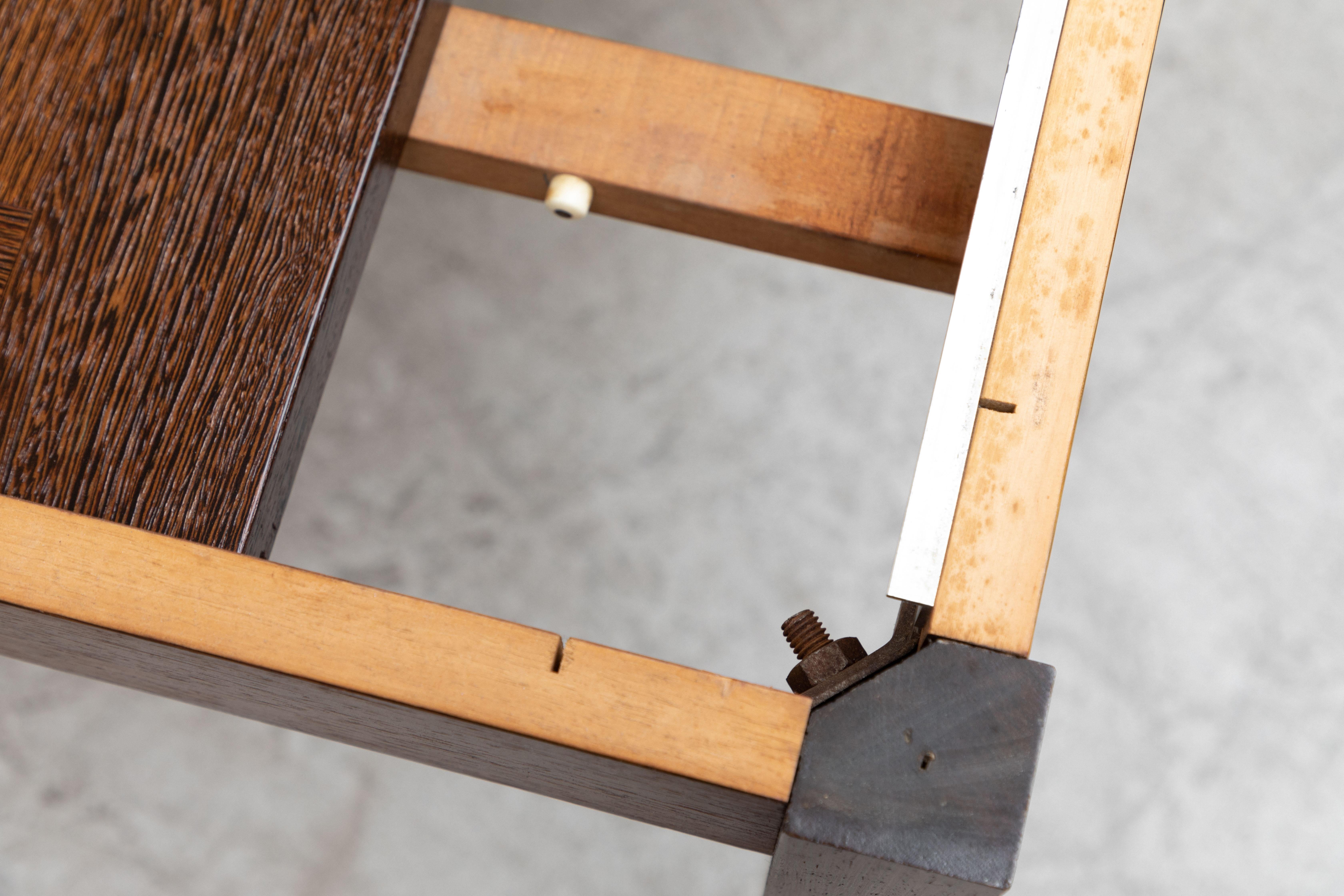 Handsome Mid-Century Fristho Wenge Extendable Dining Table with Leaf 8