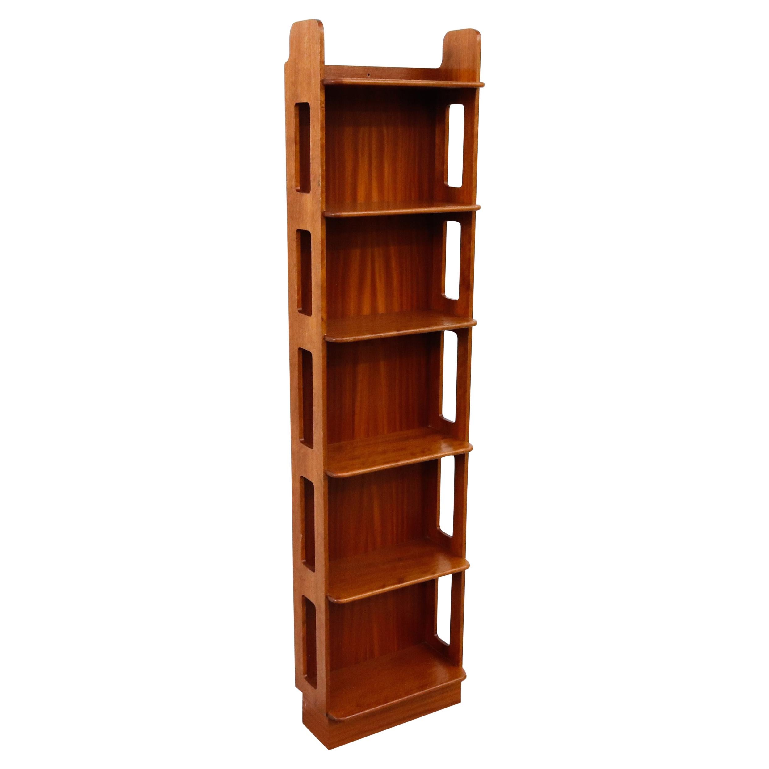 Handsome MidCentury Mahogany Wall mount Bookcase by Josef Frank For