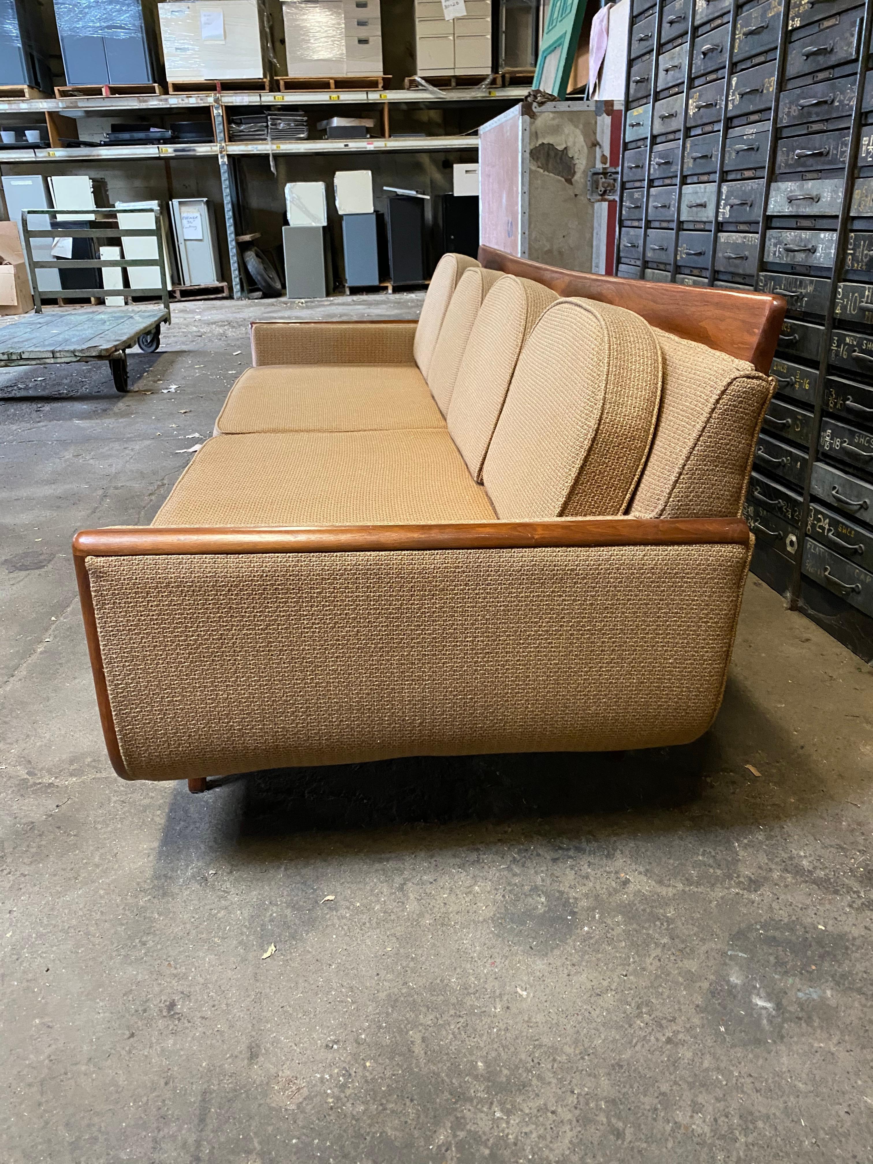 American Handsome Mid-Century Modern Sofa, Manner of Adrian Pearsall