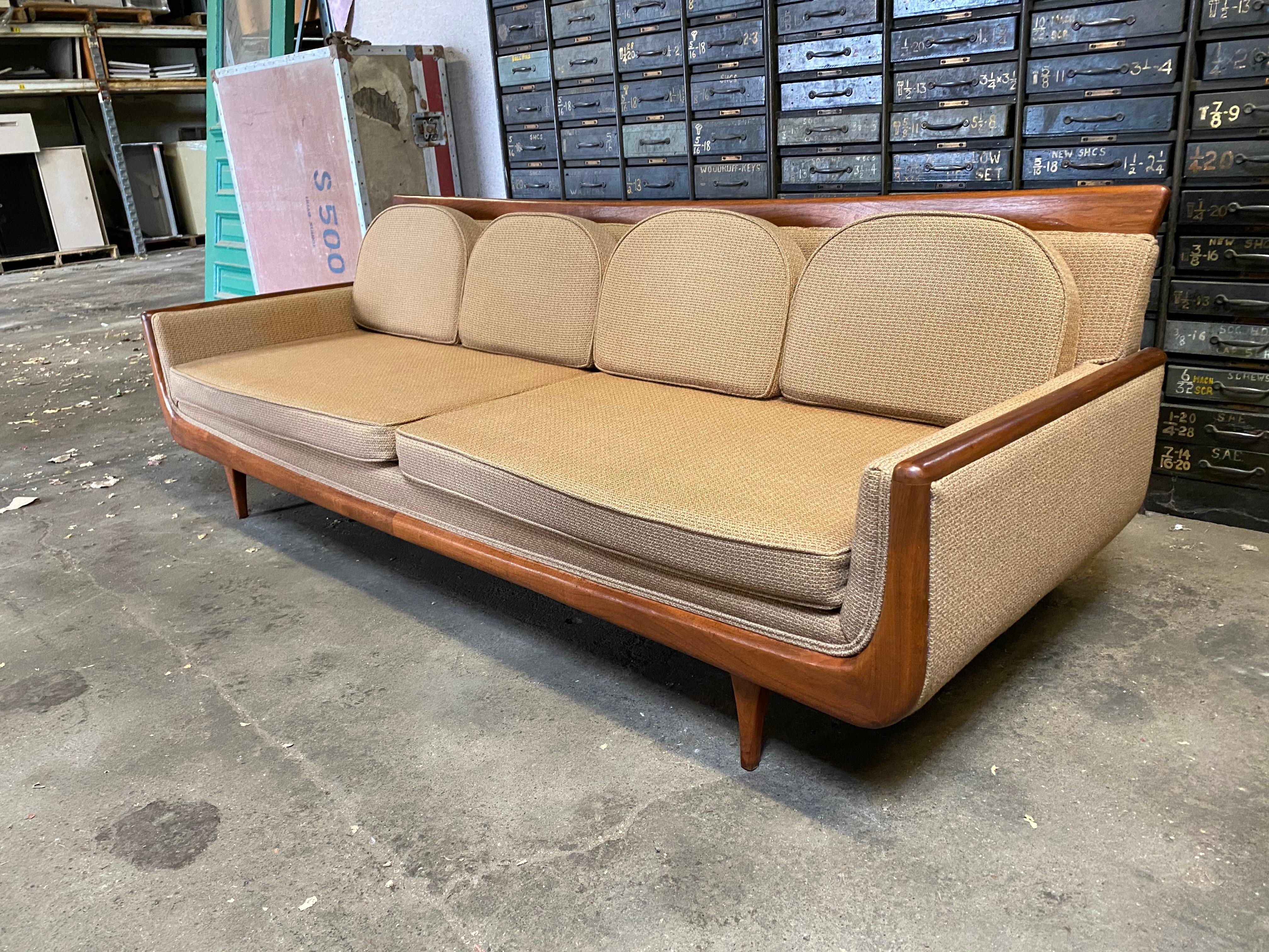 Upholstery Handsome Mid-Century Modern Sofa, Manner of Adrian Pearsall
